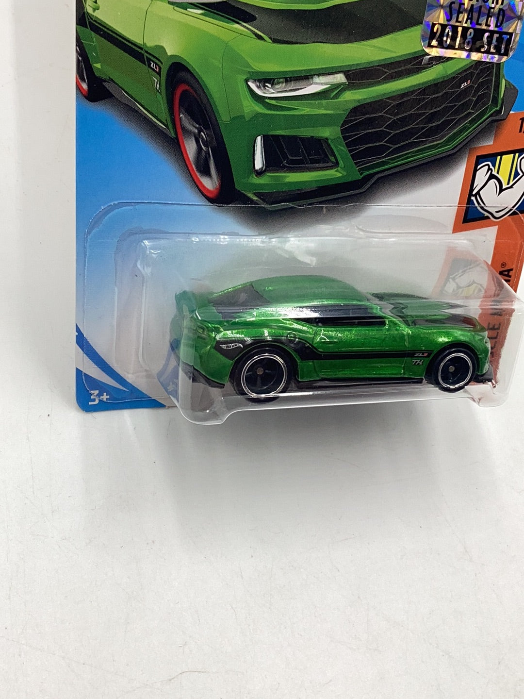 2018 hot wheels super treasure hunt 2017 Camaro ZL1 Redline Card Variation factory sealed sticker W/Protector