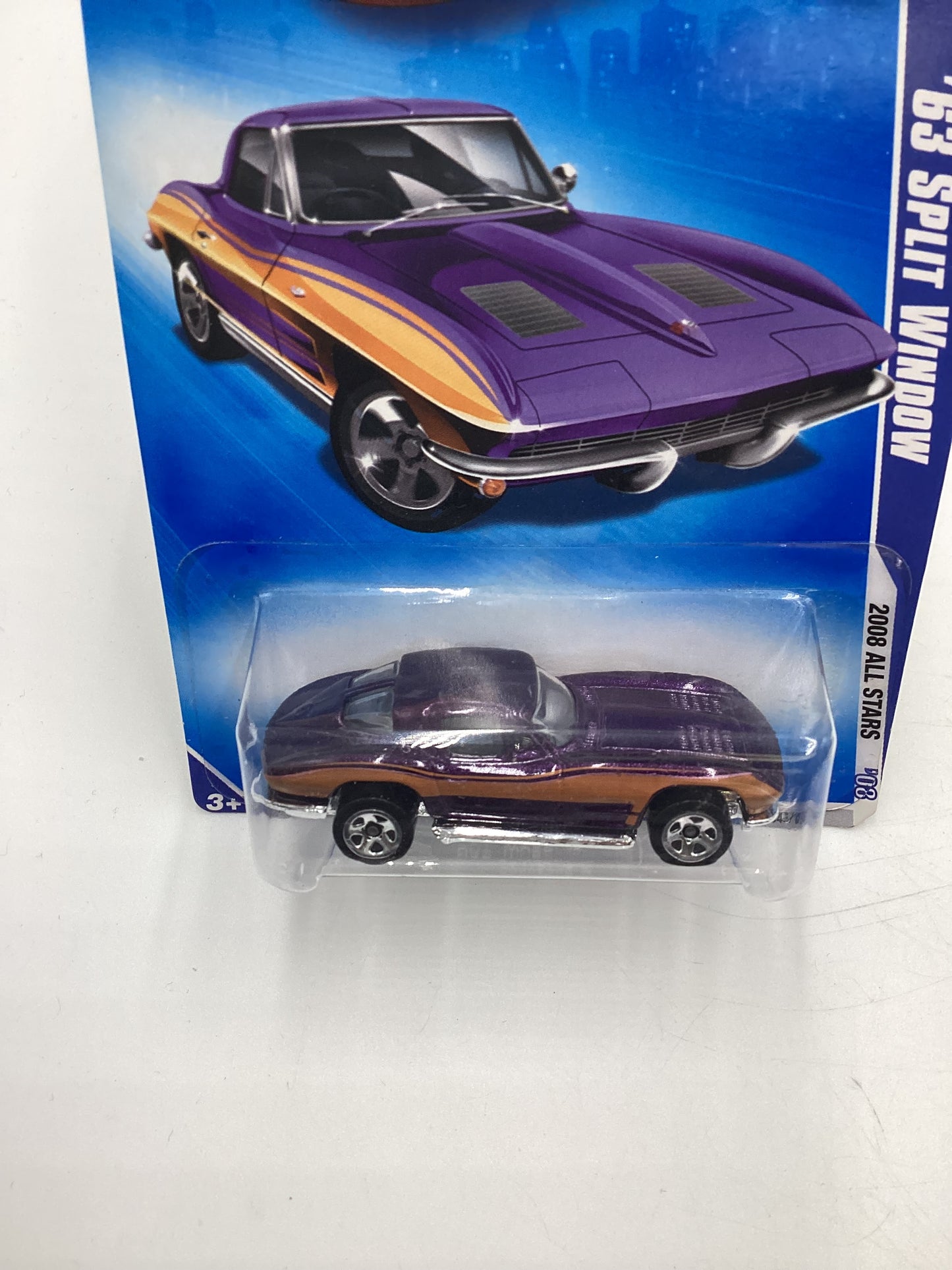 2008 Hot Wheels All Stars #45 63 Split Window Purple