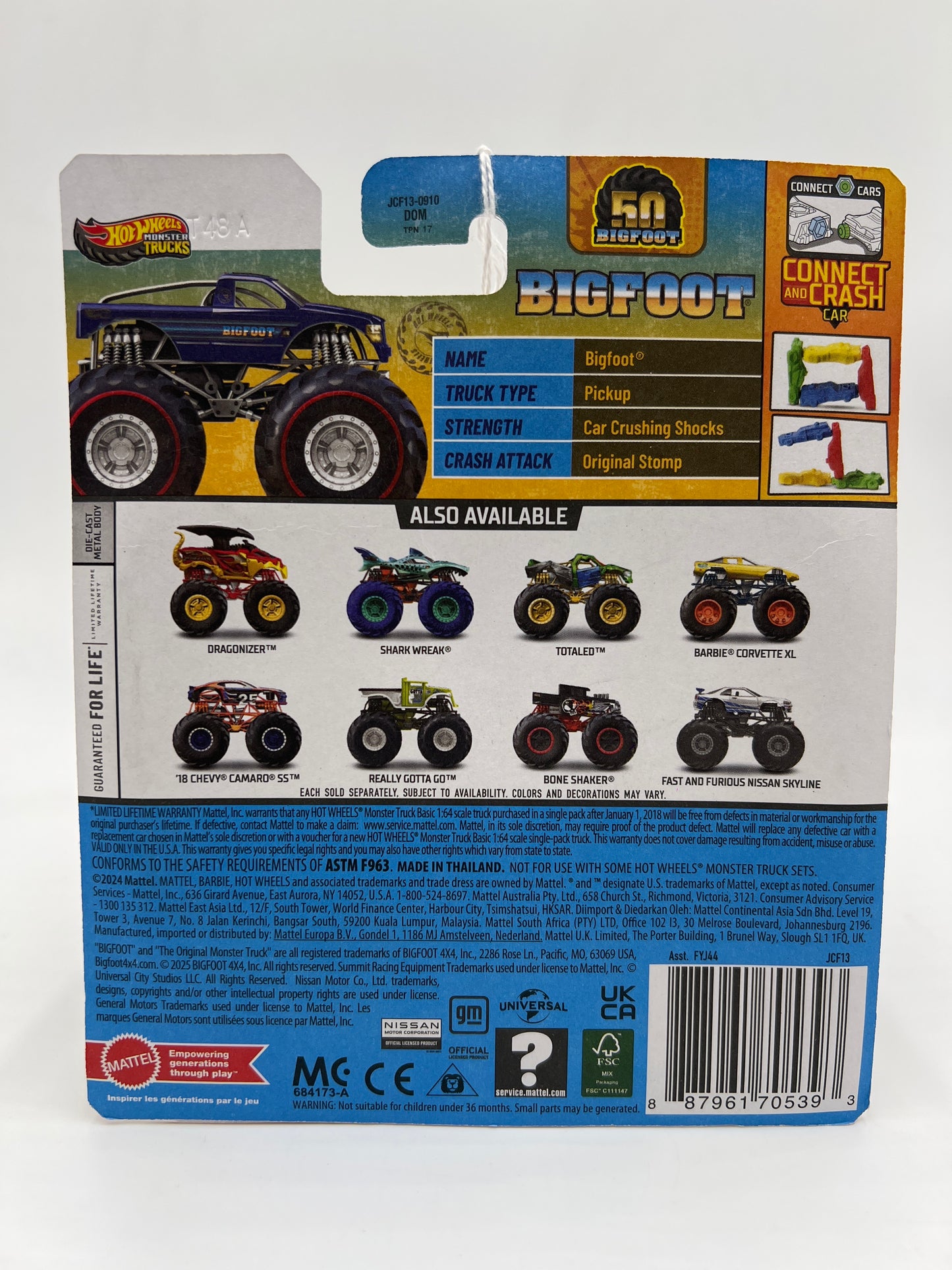 2025 Hot Wheels Monster Trucks Treasure Hunt Bigfoot Blue