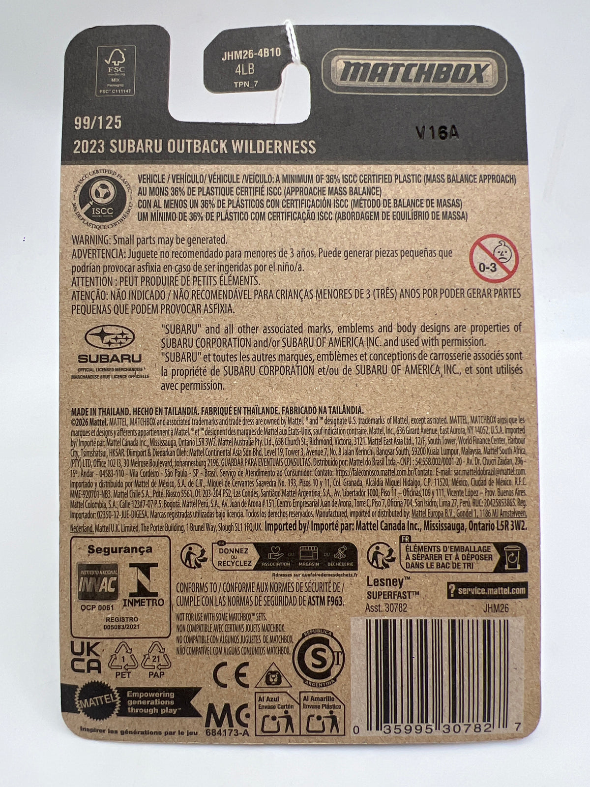 2026 Matchbox #99 2023 Subaru Outback Wilderness Blue