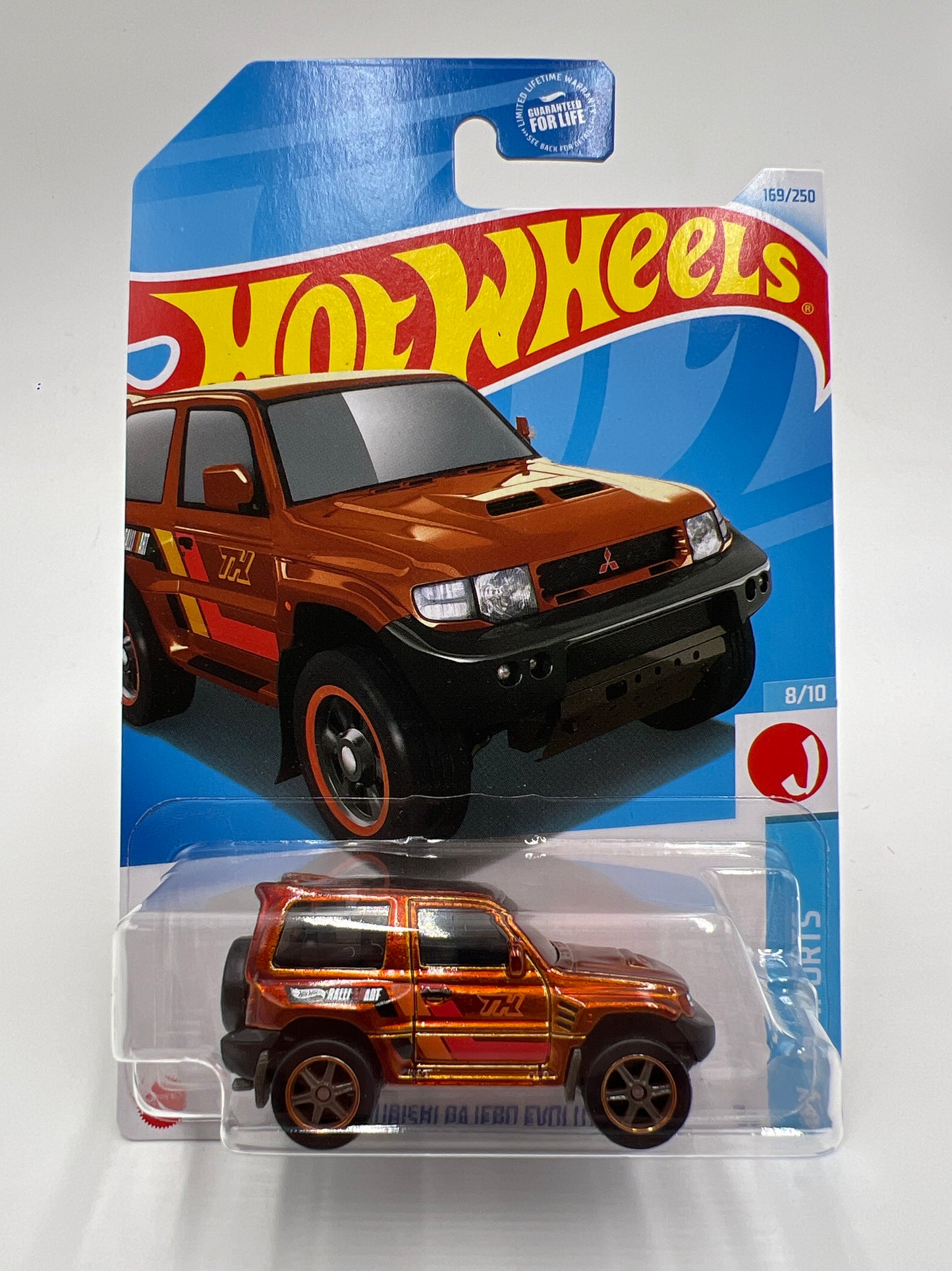 2024 Hot Wheels Super Treasure Hunt #169 Mitsubishi Pajero Evolution Orange W/Protector