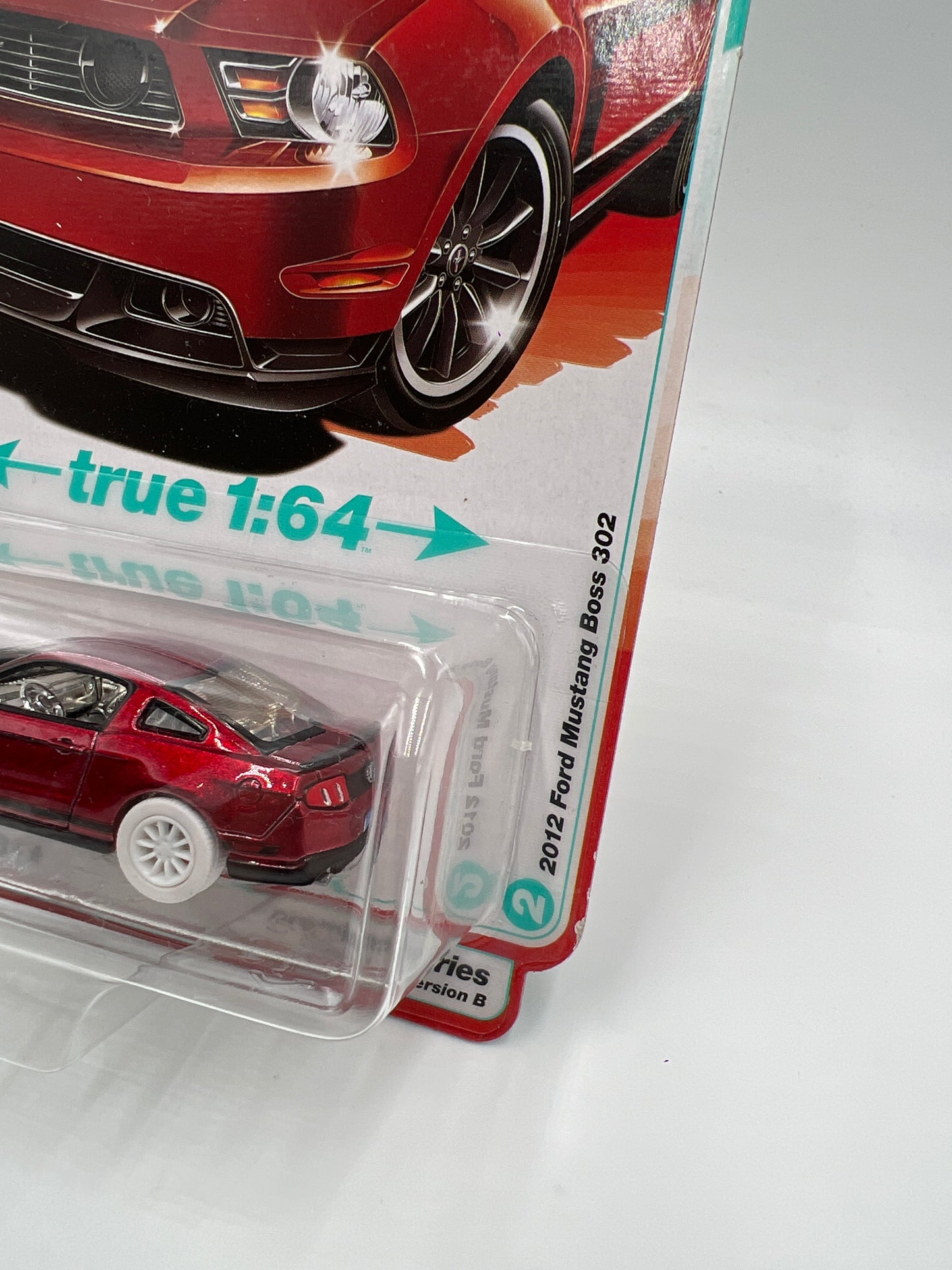 Auto World Modern Muscle Release 1 Version B Ultra Red CHASE 2012 Ford Mustang Boss 302 Red