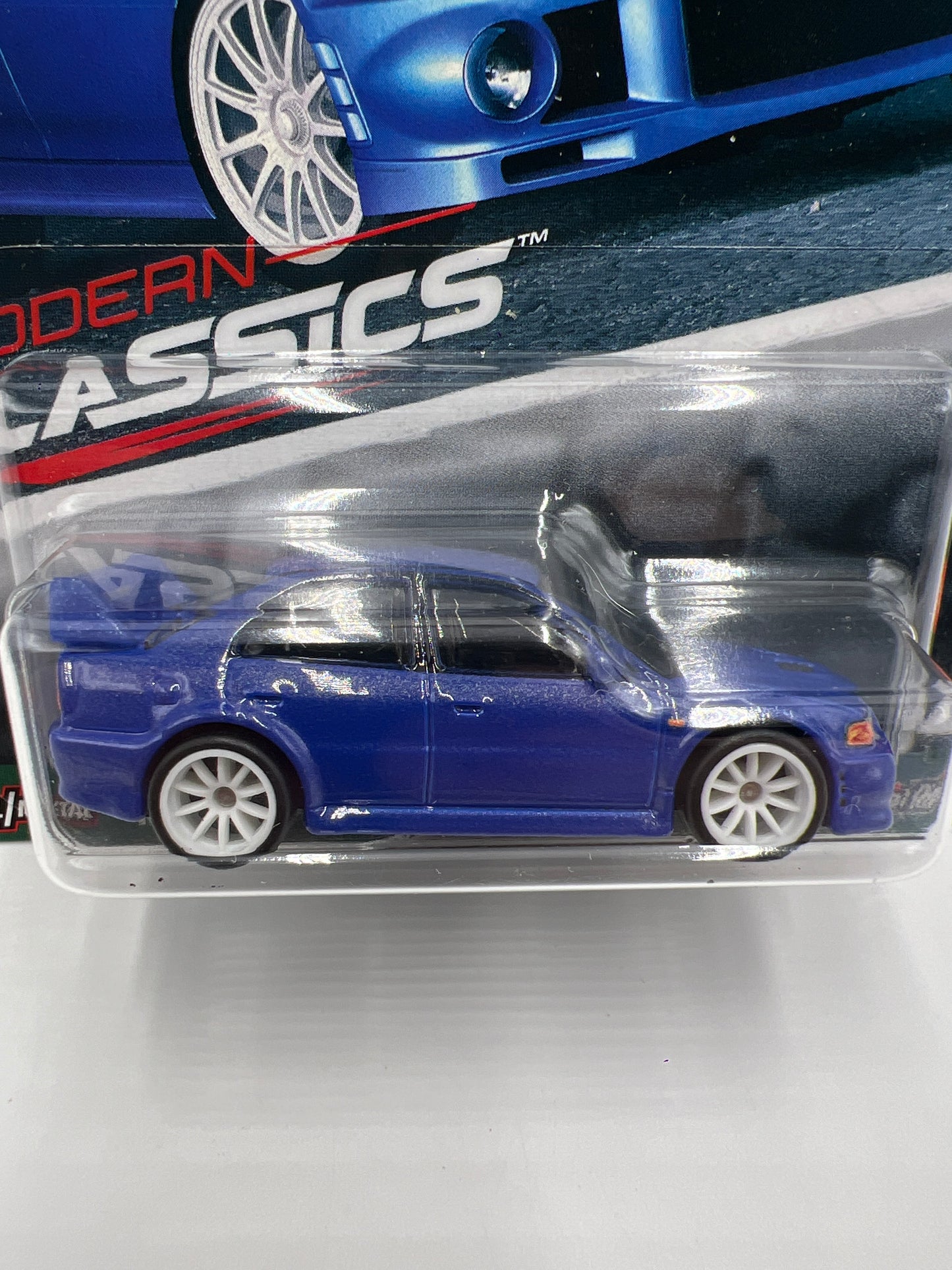 Hot Wheels Premium Modern Classics #4 Mitsubishi Lancer Evolution VI Blue 254A