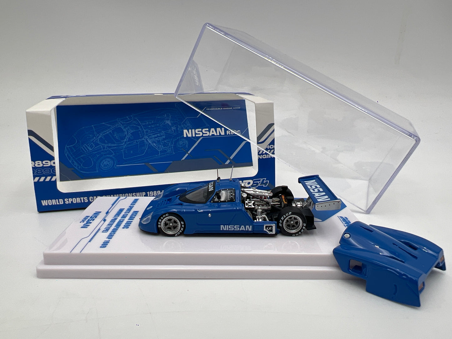 Inno64 1/64 Nissan R89C World Sports Car Championship 1989 Works Prototype Blue