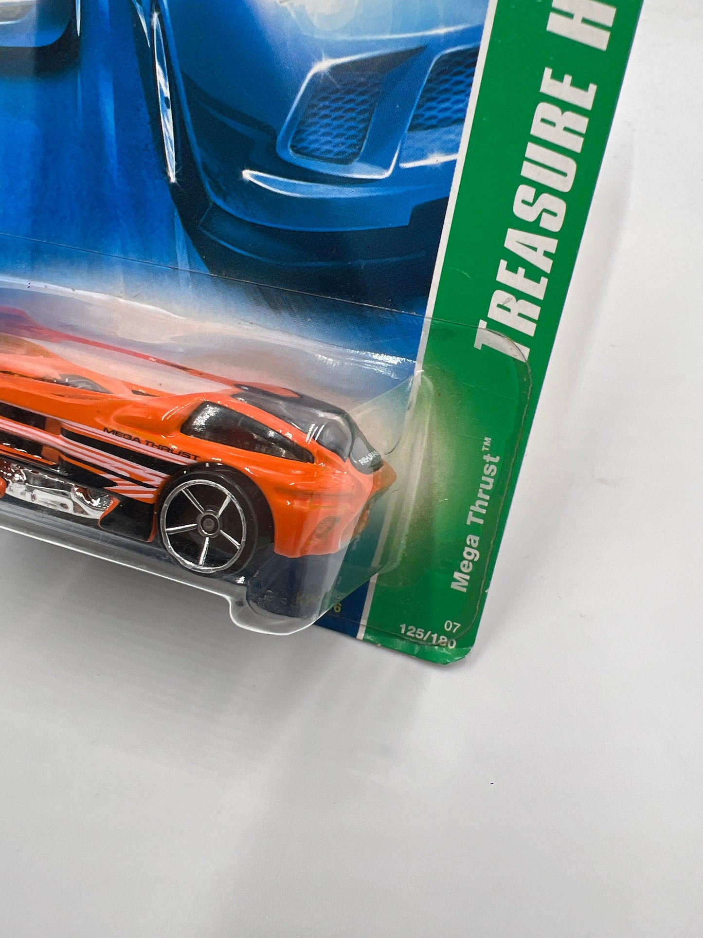 2007 Hot Wheels Treasure Hunt #125 Mega Thrust Orange