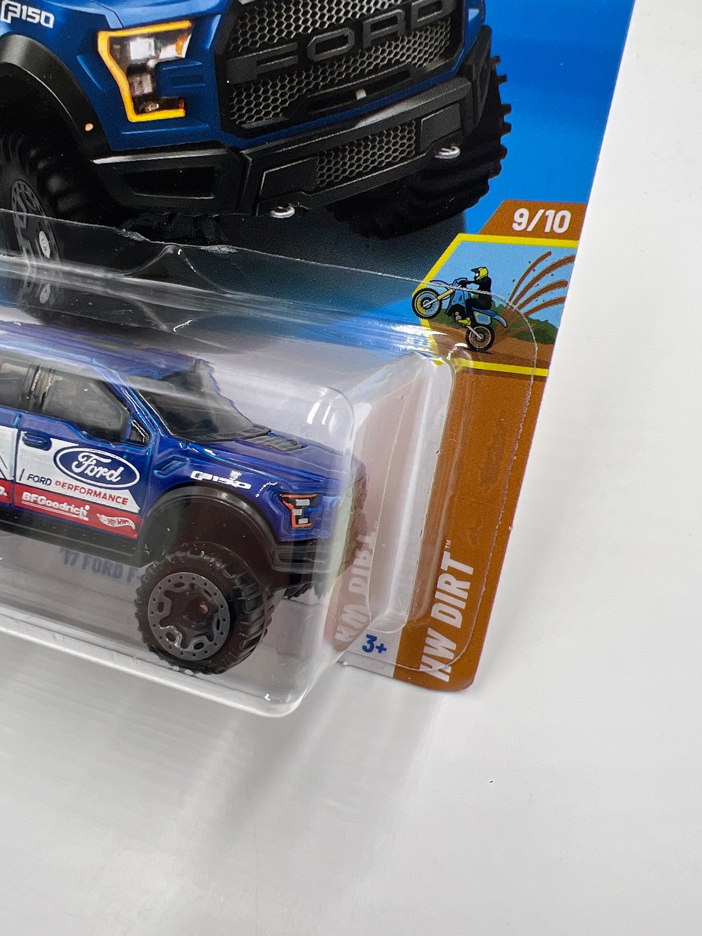 2025 Hot Wheels J Case HW Dirt #178 17 Ford F-150 Raptor Blue 27A