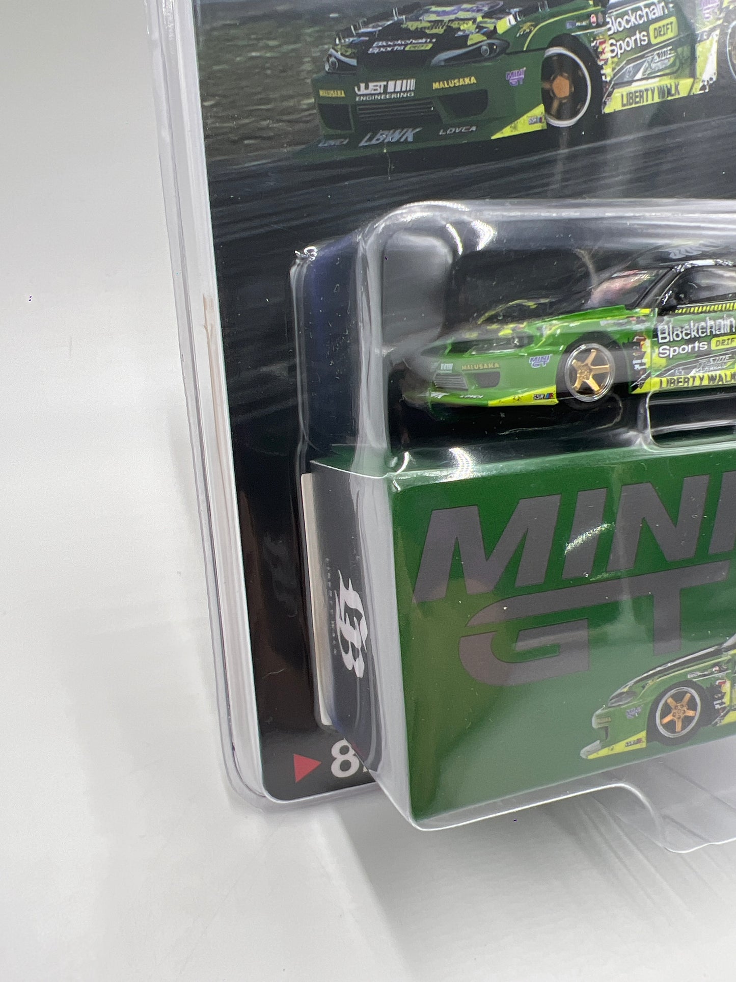 Mini GT #823 LB-Super Silhouette Nissan S15 Silvia #555 V2 2024 Formula Drift Japan