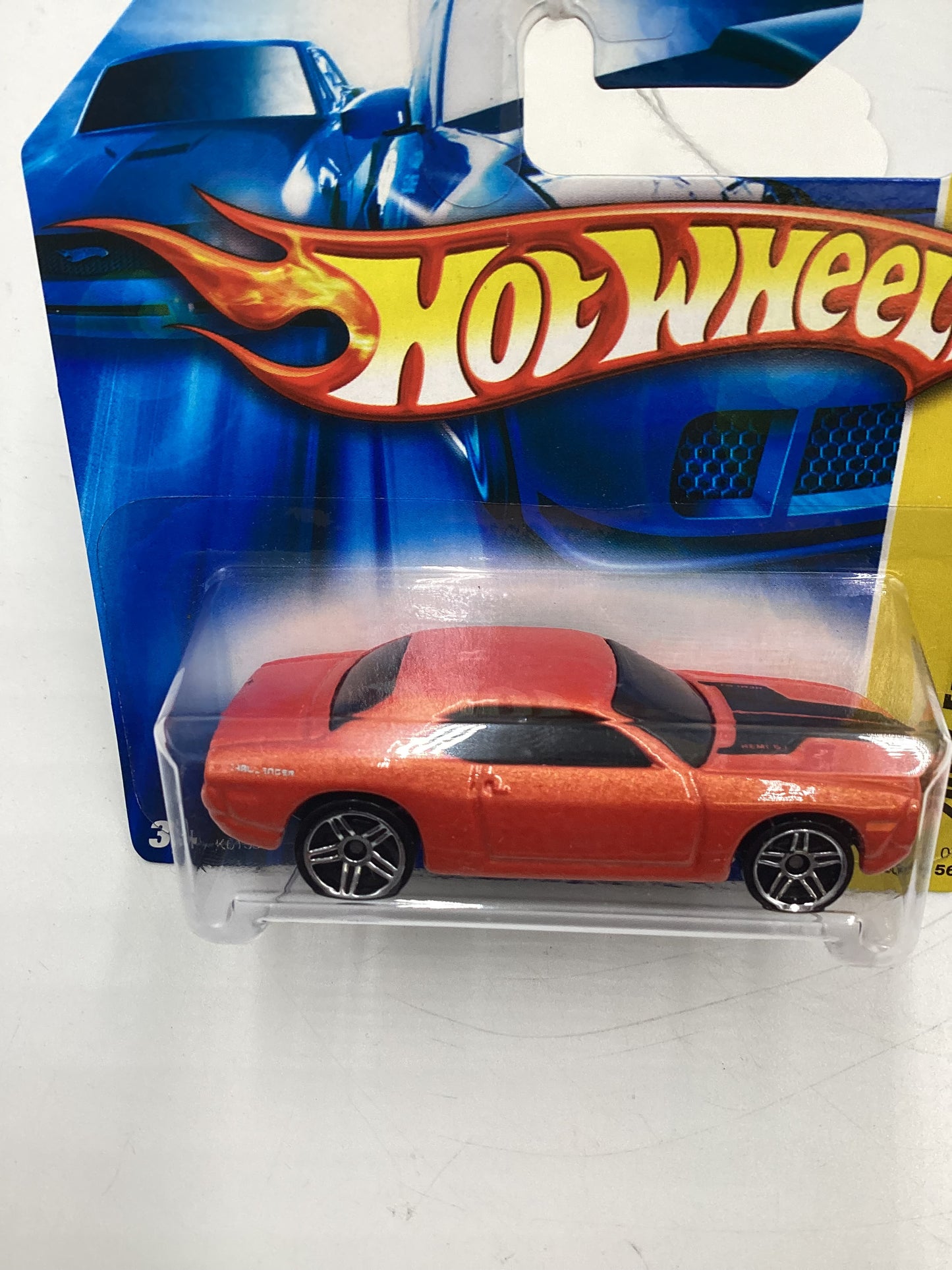 2007 Hot Wheels New Models #1 Dodge Challenger Concept Orange Short Card 46A