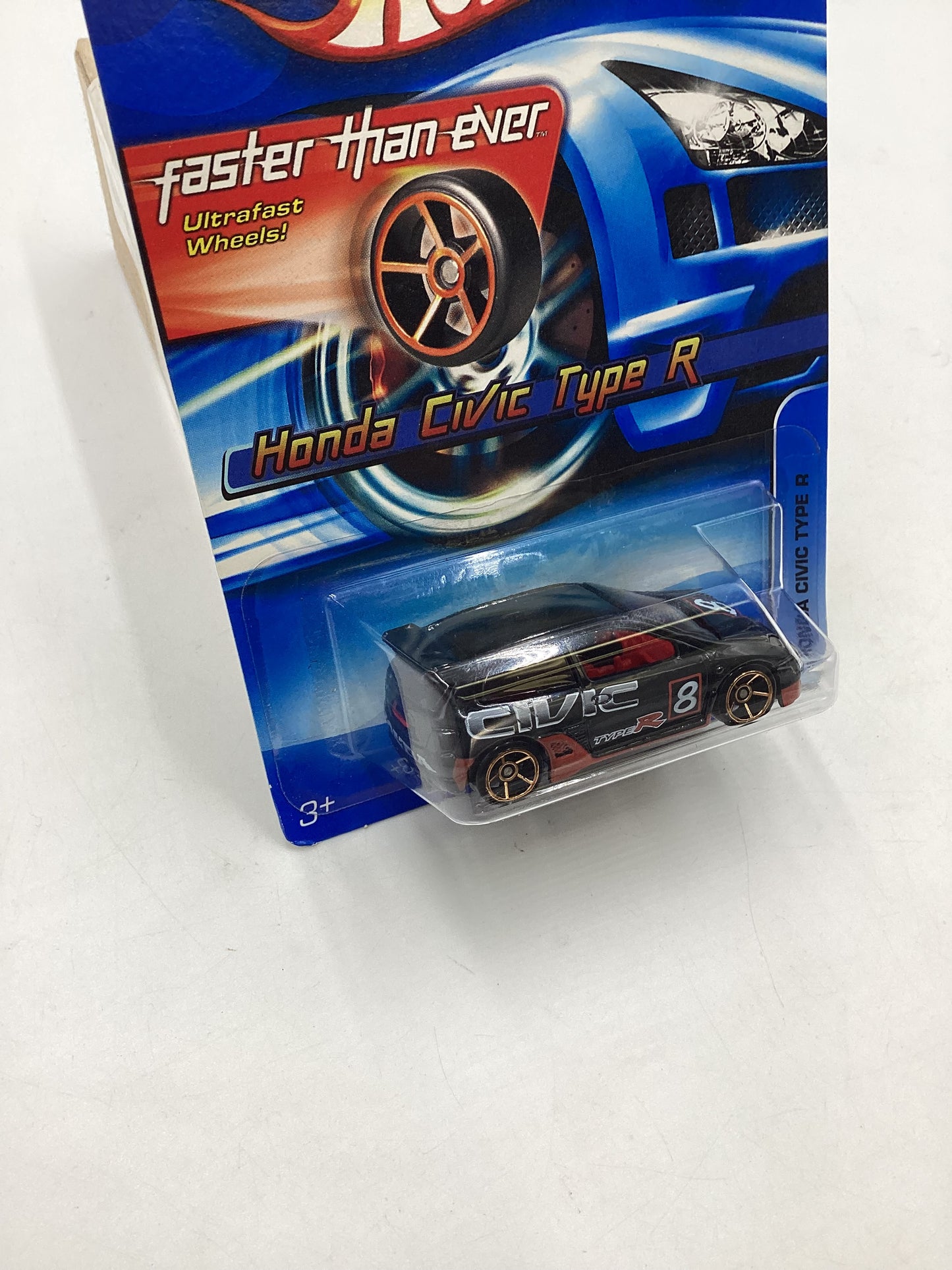 2006 Hot wheels Faster Than Ever #133 Honda Civic Type R Black 78A