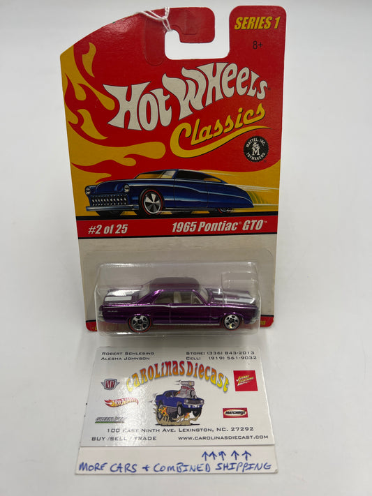 Hot Wheels Classics Series 1 #2 1965 Pontiac GTO Purple