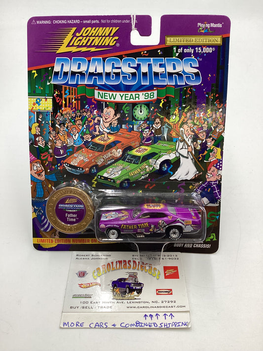 Johnny Lightning Dragsters New Year 98 #9918/15000 Father Time Purple 186C