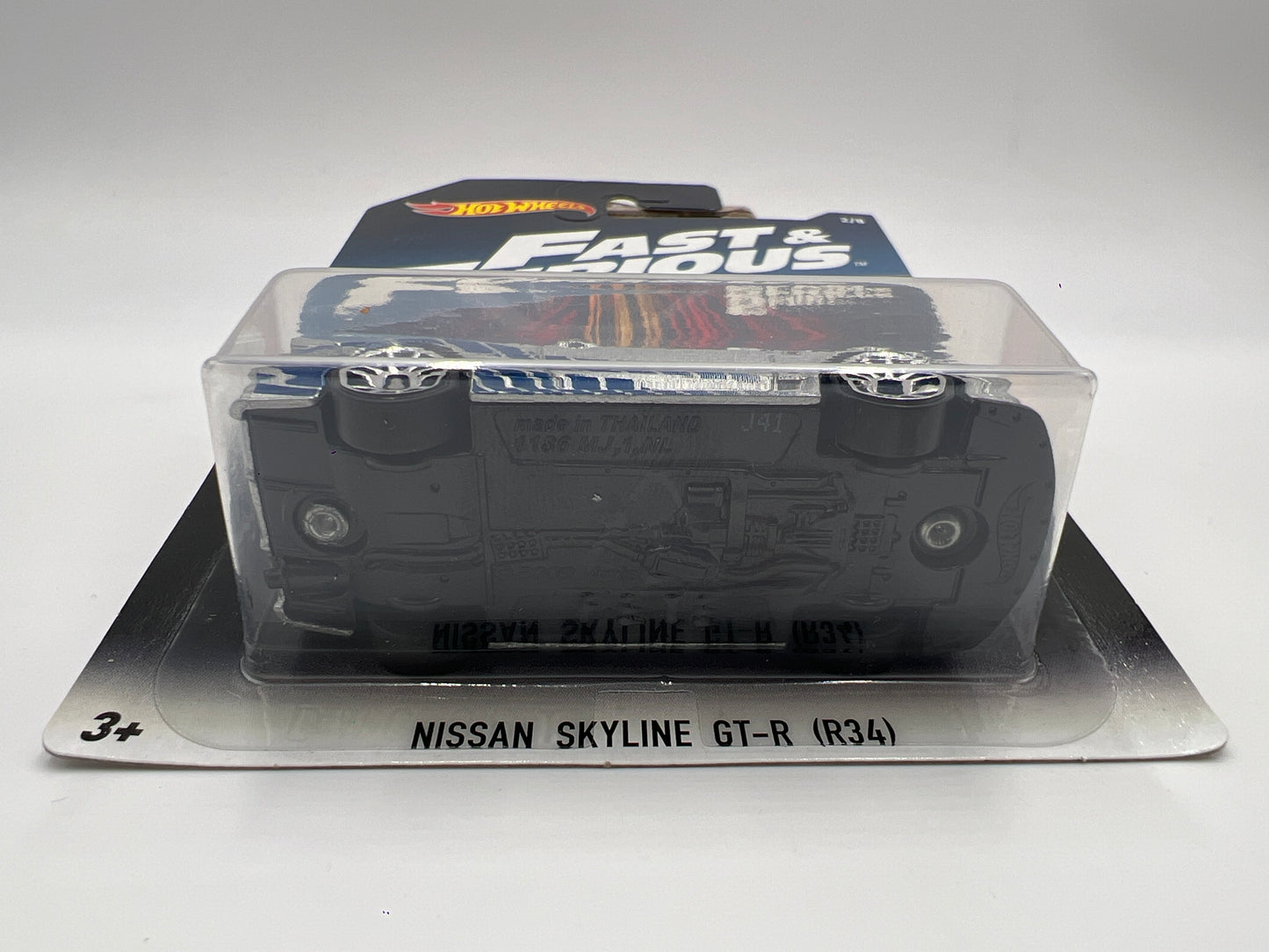 2016 Hot Wheels Fast & Furious #2 Nissan Skyline GT-R R34 Silver W/Protector