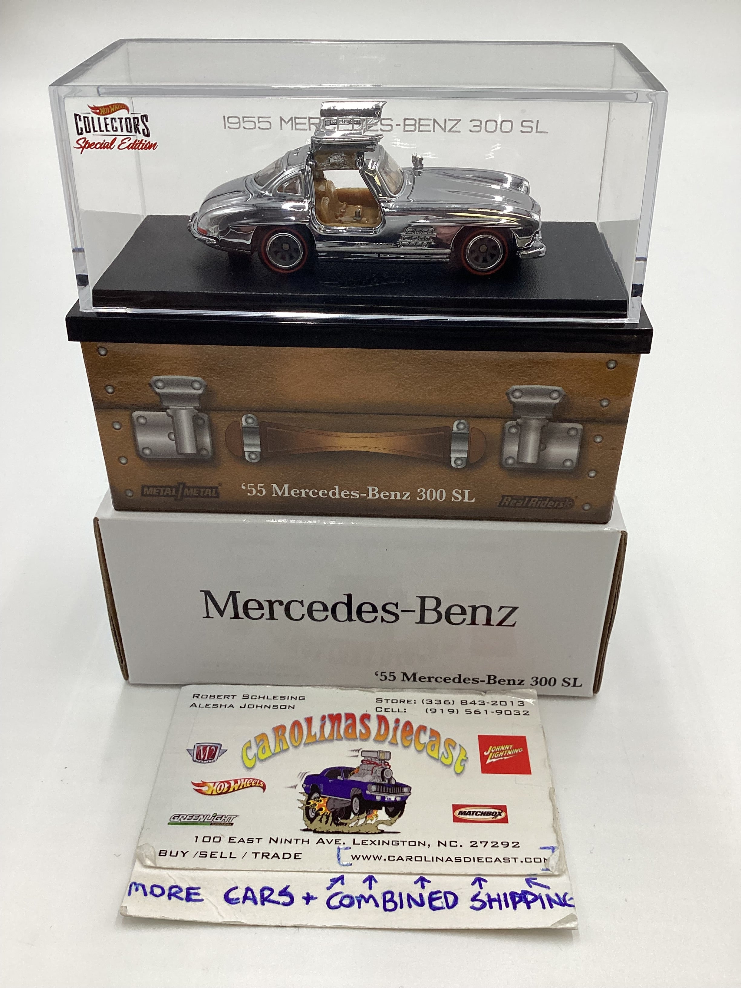 2021 Hot Wheels RLC 55 Mercedes-Benz 300 SL Chrome #08320/20000