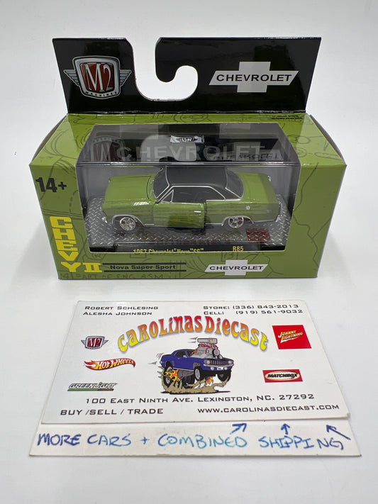 M2 Machines Detroit Muscle 1967 Chevrolet Nova SS Green R85