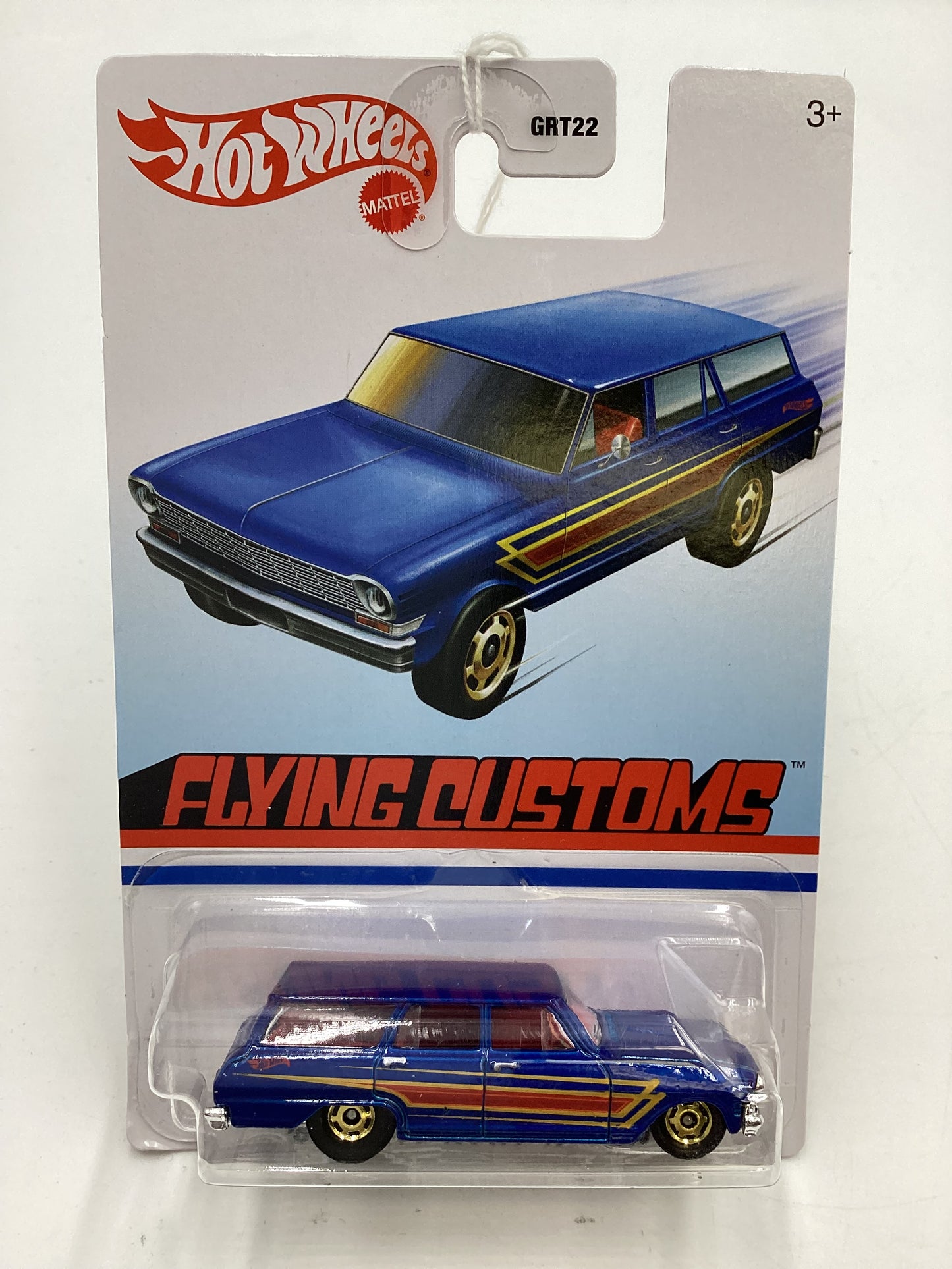 Hot Wheels Target Exclusive Flying Customs 64 Chevy Nova Wagon Blue