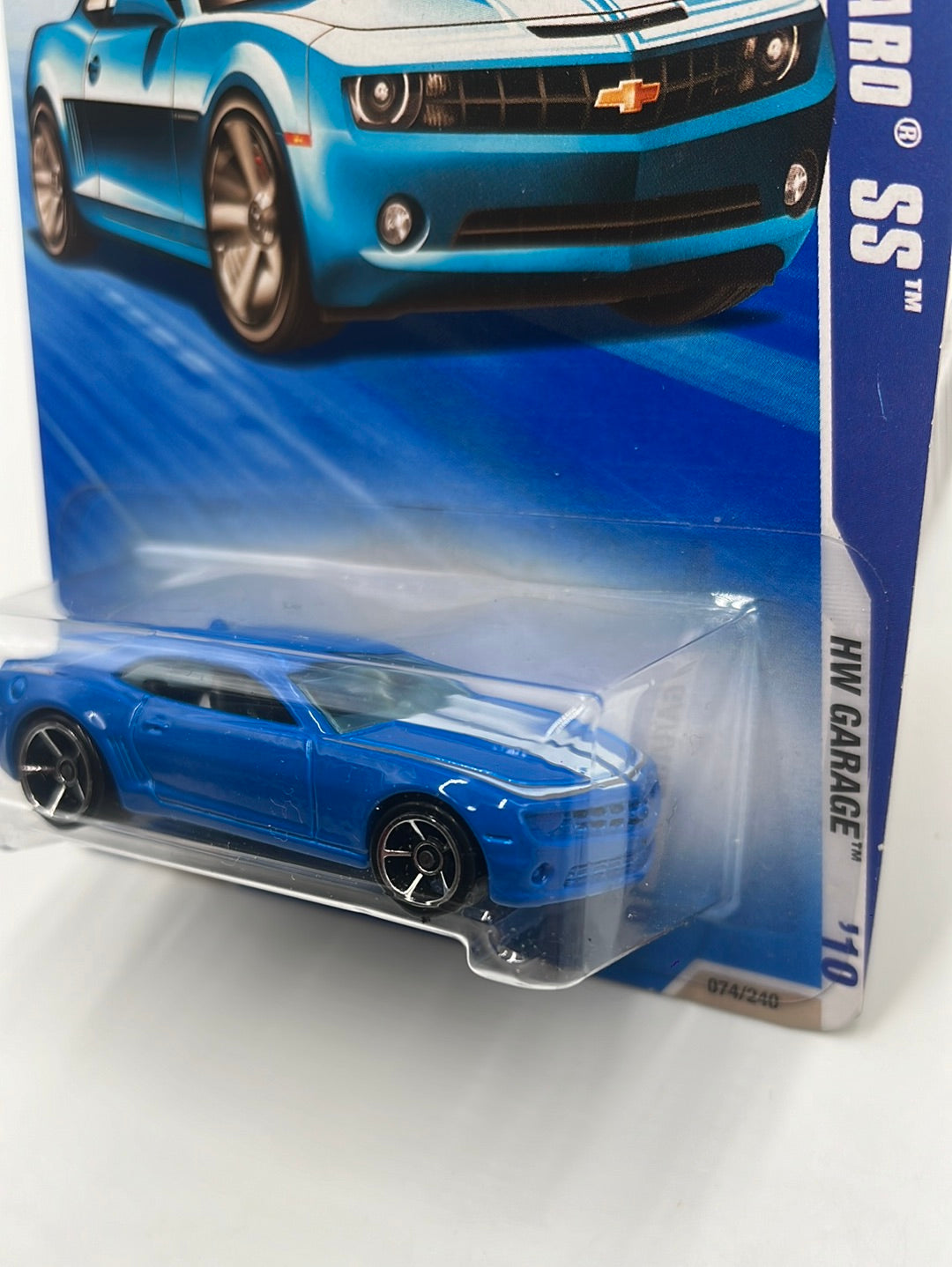 2010 Hot Wheels HW Garage ‘10 Camaro SS Walmart Exclusive Blue  74/240 7F