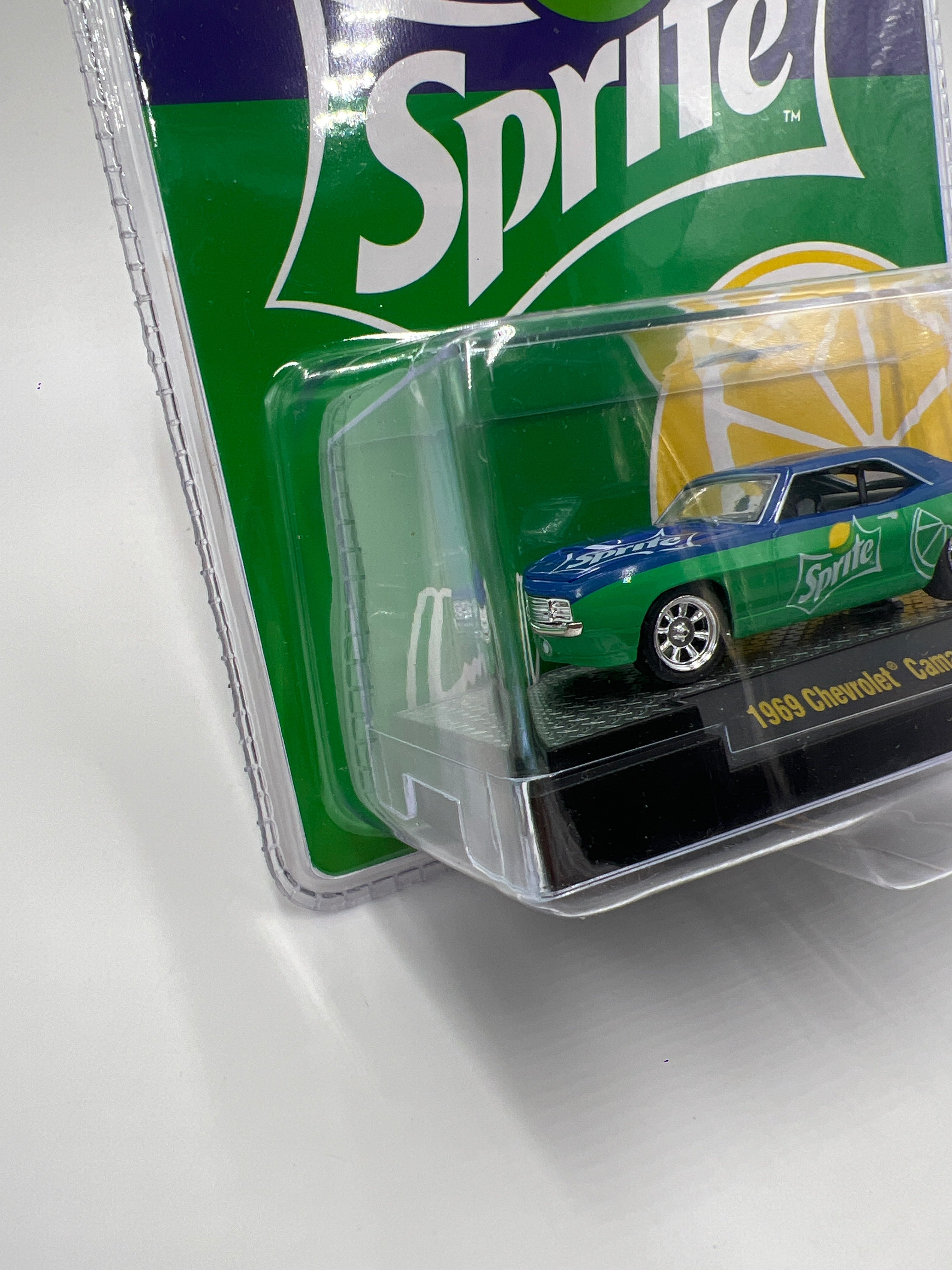 2025 M2 Machines Coca Cola Sprite 1969 Chevrolet Camaro Green/Blue