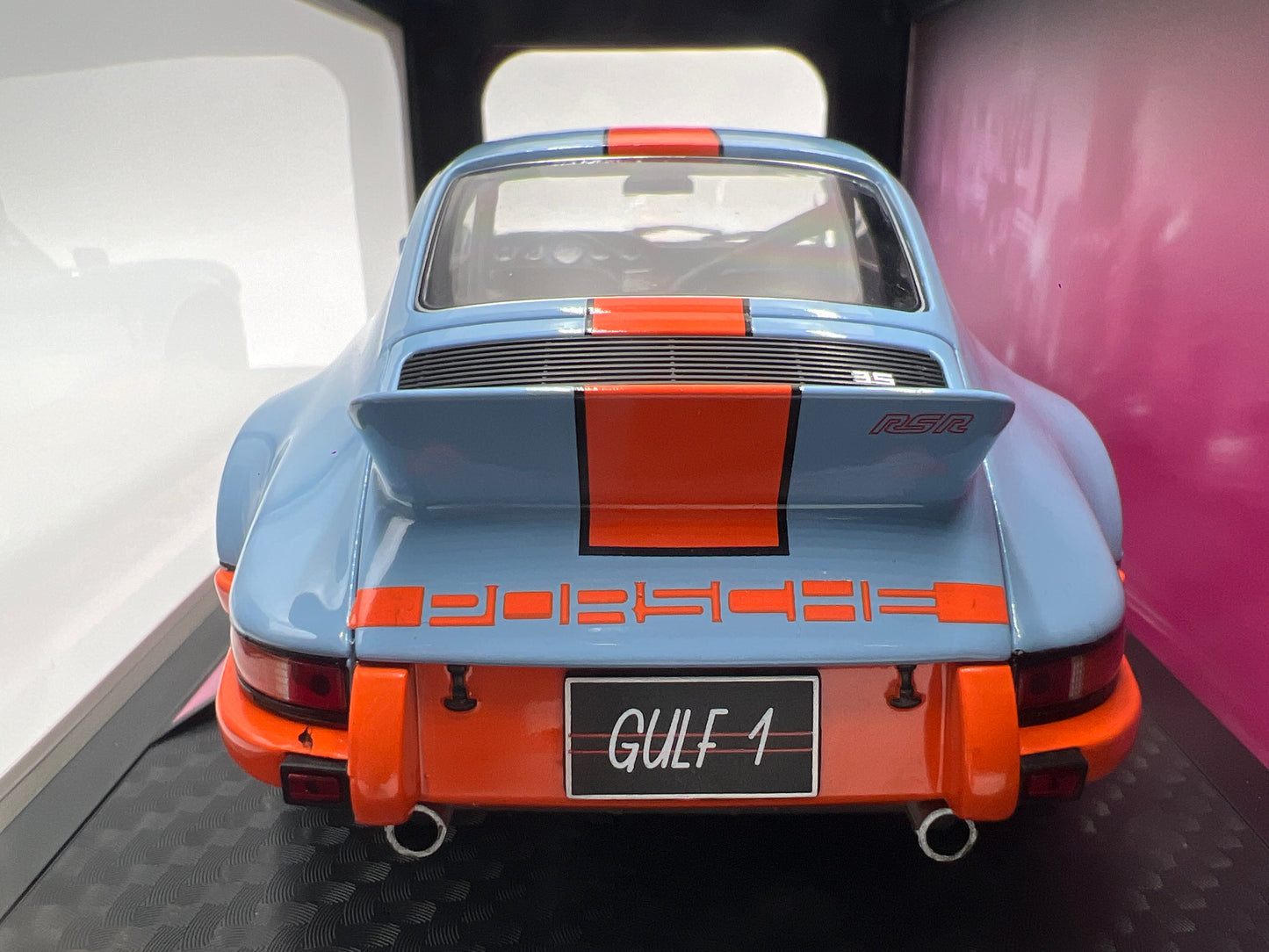 Jada 1:18 Scale Pink Slips Porsche 911 2.8 RSR Gulf 1 Blue/Orange