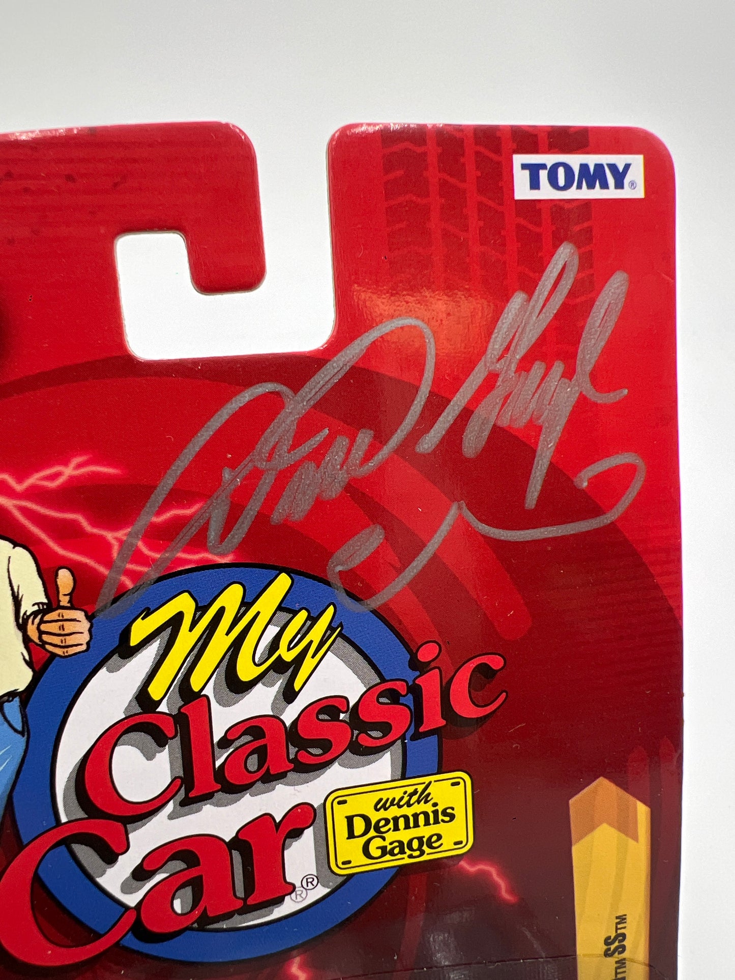 Johnny Lightning SIGNED My Classic Car JL25 1958 Chevy Impala SS Light Blue White Lightning Chase W/Protector VHTF