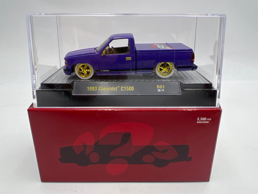 2026 M2 Machines R01 Blind Box CHASE 1993 Chevrolet C1500 LS Fest Purple W/Box