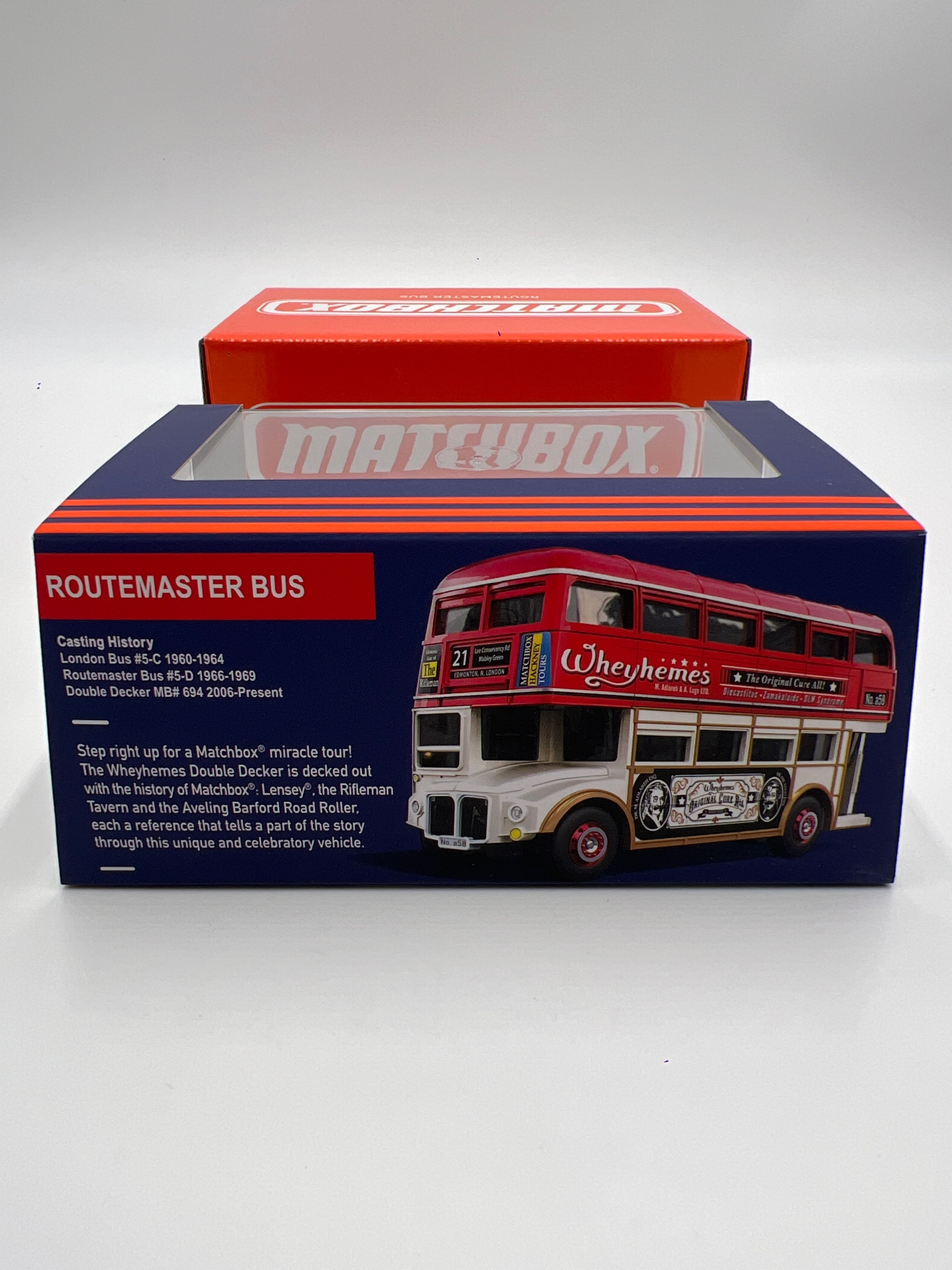 Matchbox Mattel Creations Routemaster Bus Red/White – carolinasdiecast