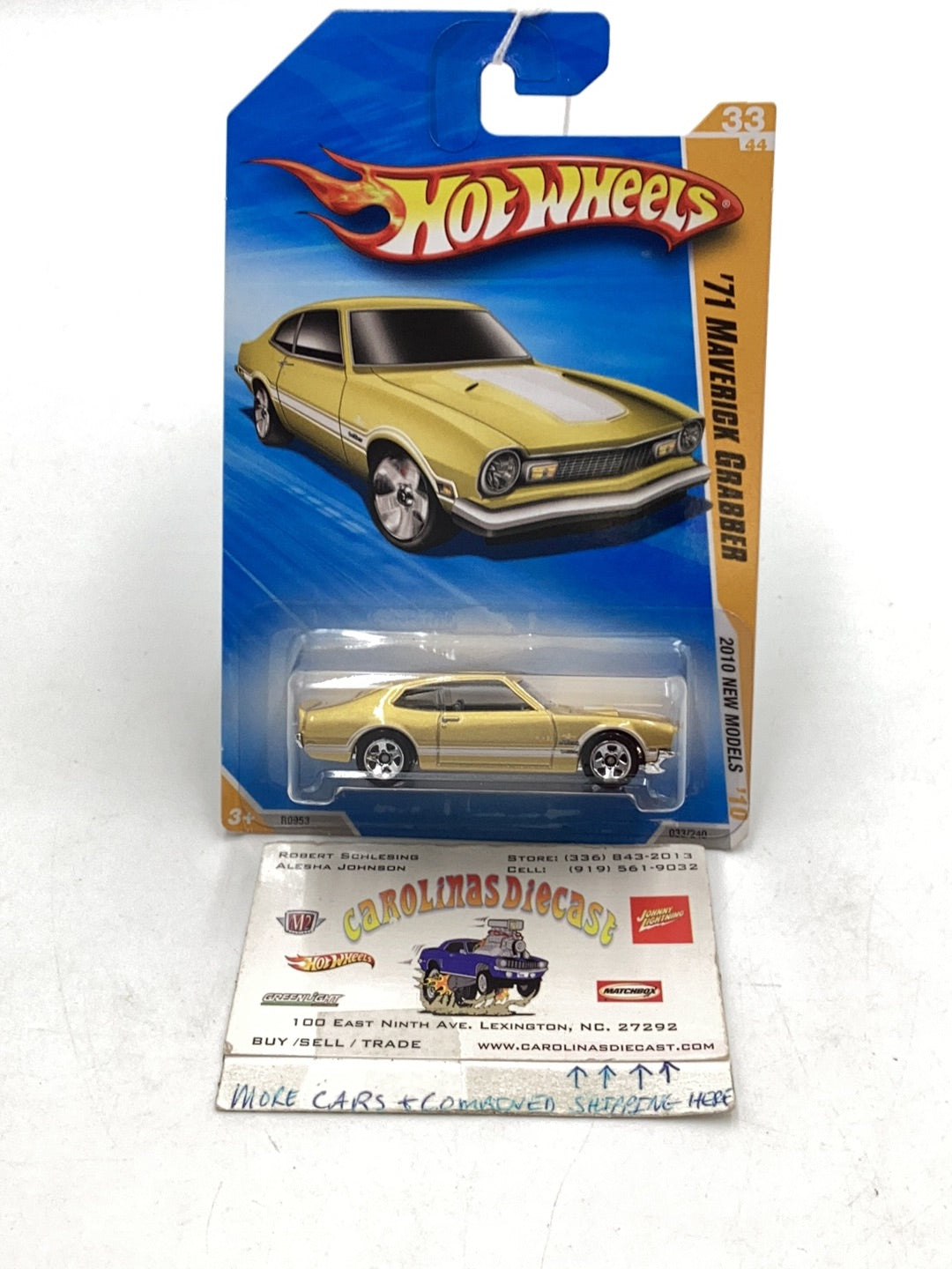 2010 Hot Wheels new models #33 71 Maverick Grabber gold 28E