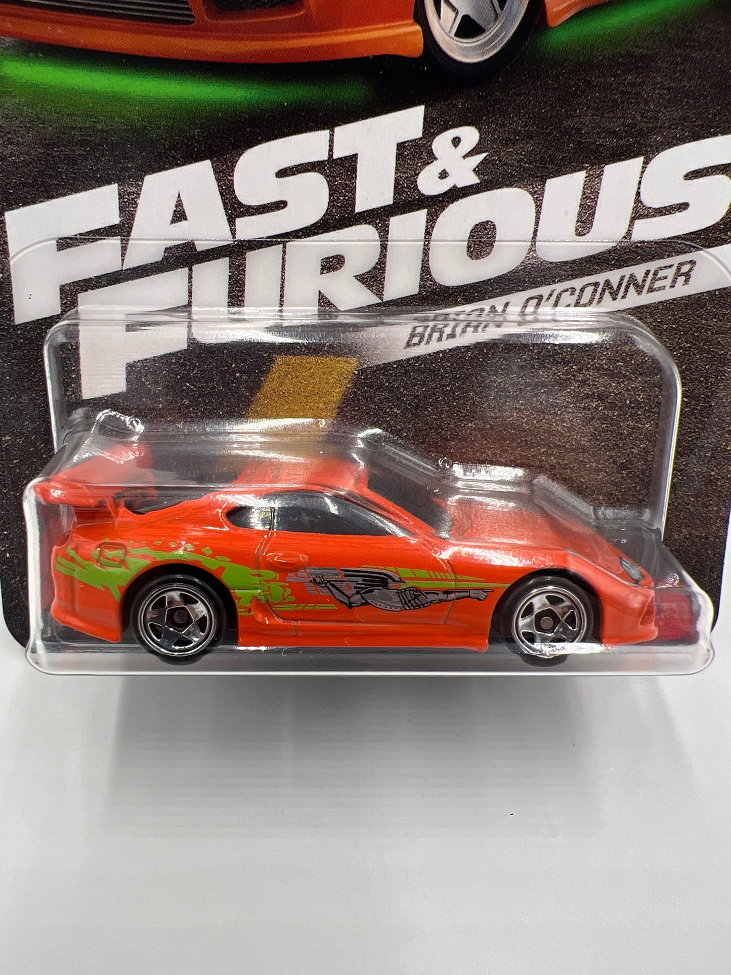 Hot Wheels Silver Series Fast & Furious Brian O’Conner #2 Toyota Supra Orange W/Protector