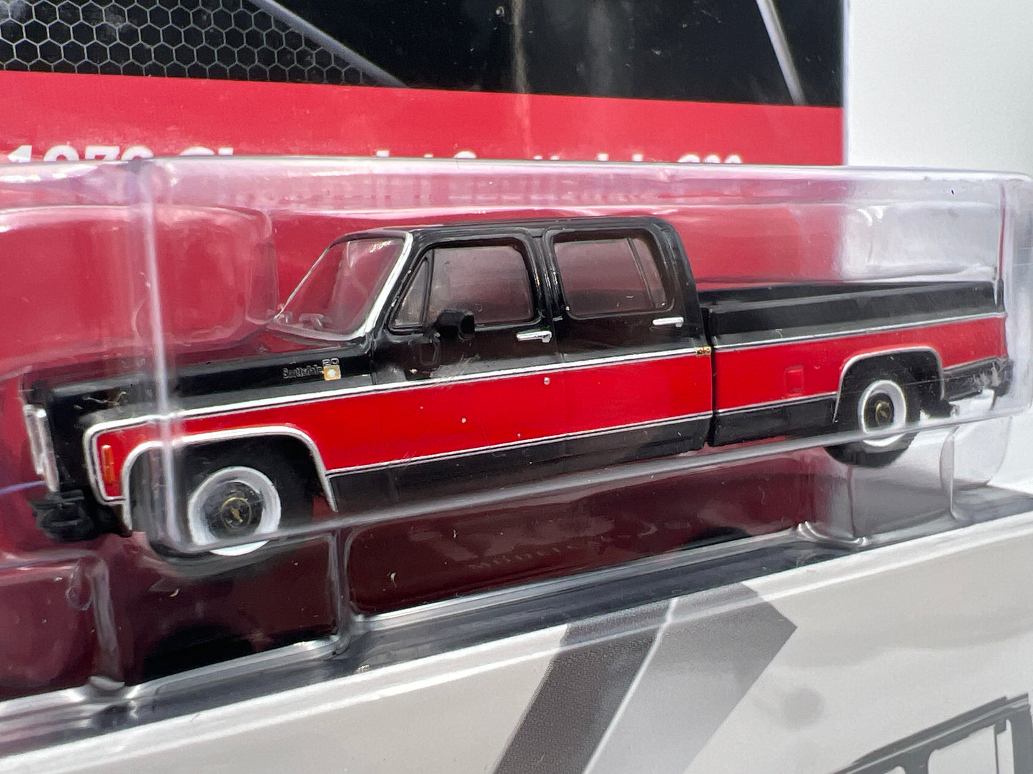 IXO Models MiJo Exclusives 1979 Chevrolet Scottsdale C20 Red/Black