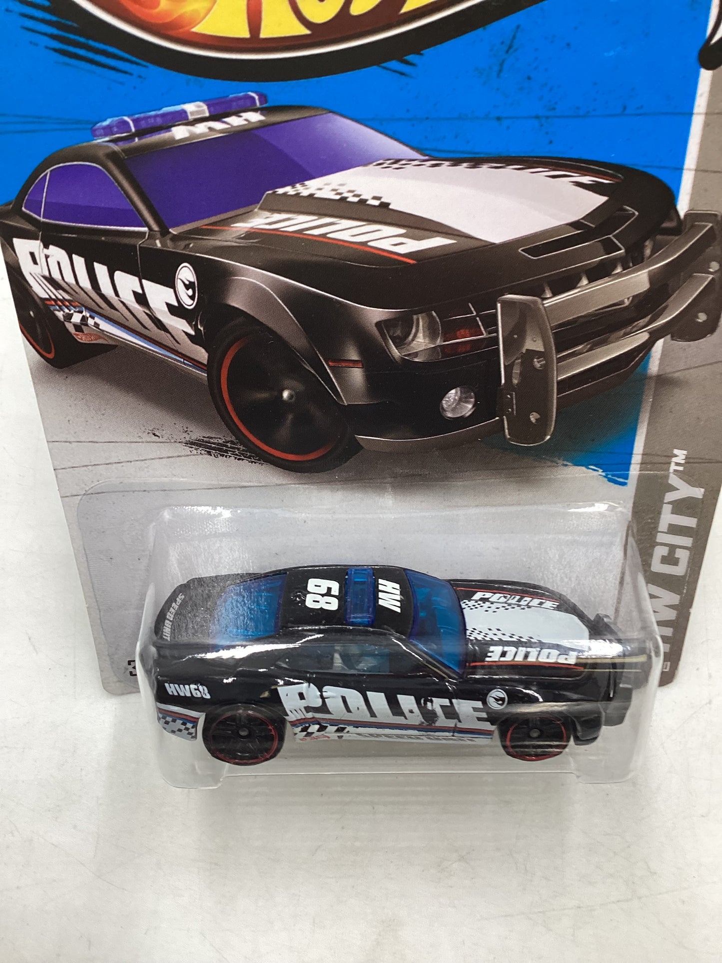 2013 HOT WHEELS TREASURE HUNT #17 Camaro SS Police Black 275D See last Pic
