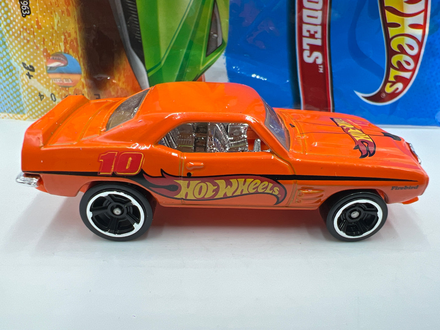 2012 Hot Wheels Mystery Models #4 69 Pontiac Firebird Orange W/Poster
