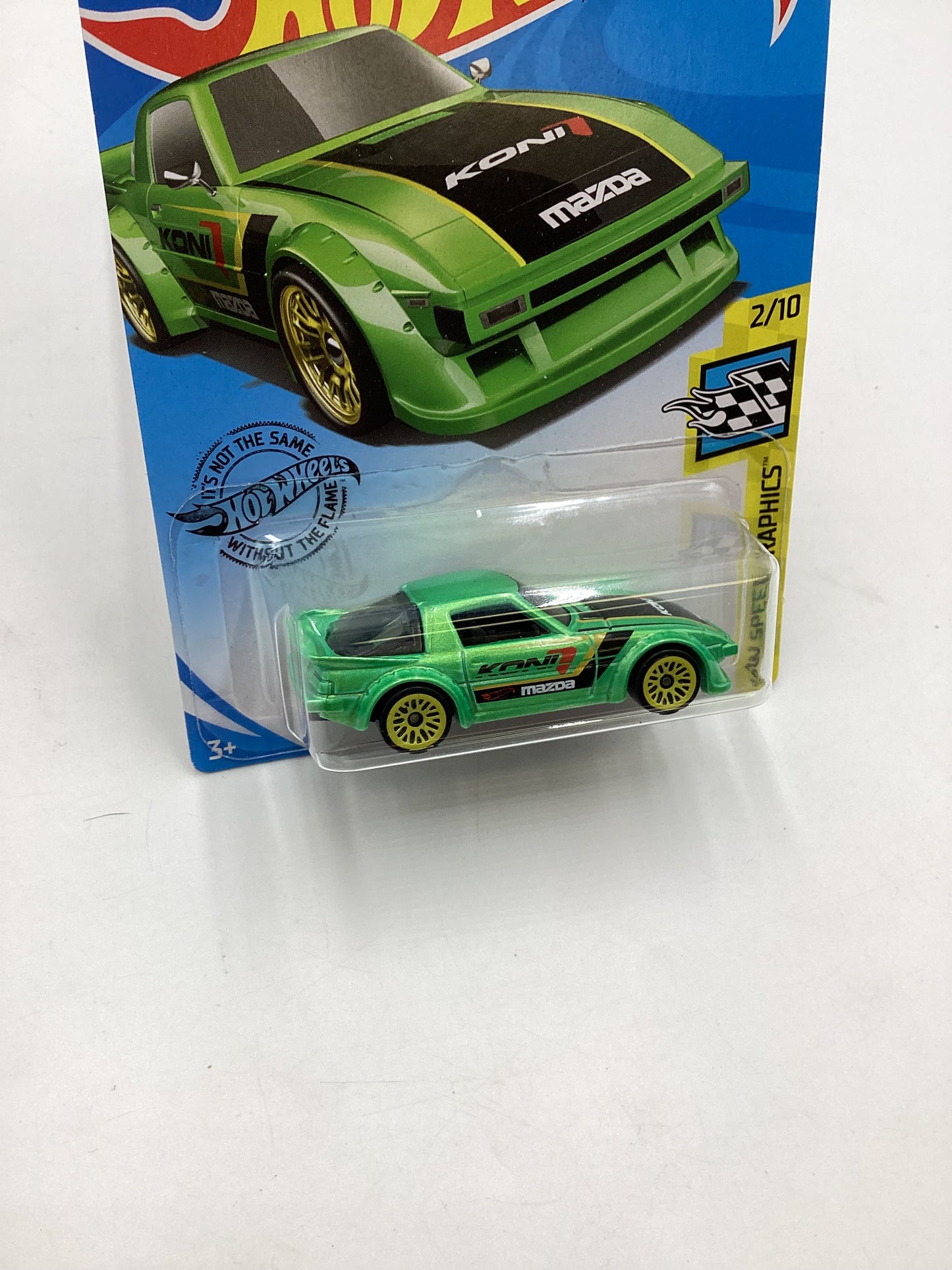 2019 Hot Wheels Speed Graphics #167 Mazda RX-7 Green 86F