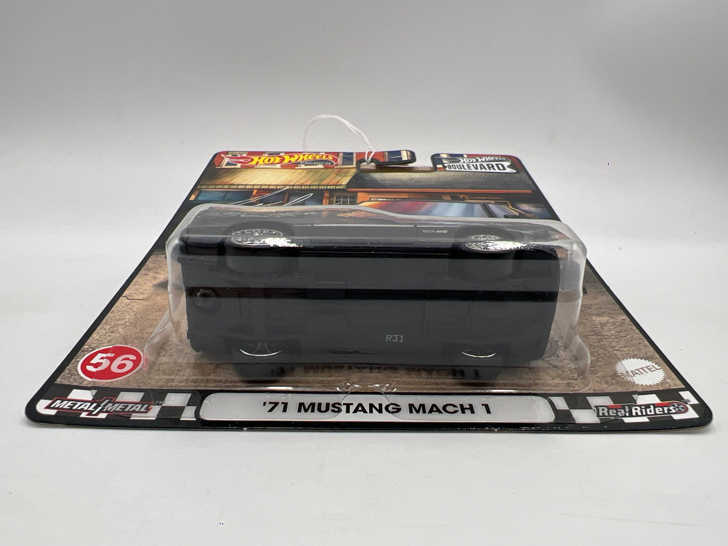 Hot Wheels Premium Boulevard #56 71 Mustang Mach 1 Matte Black 264C