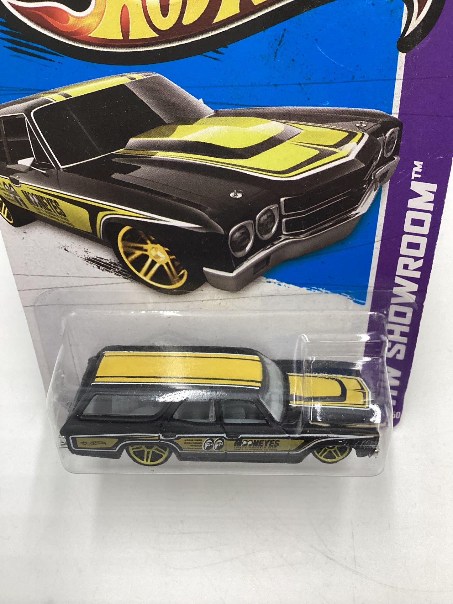 2013 Hot wheels HW Showroom #248 70 Chevelle SS Wagon Mooneyes Black Card Not Perfect 13D