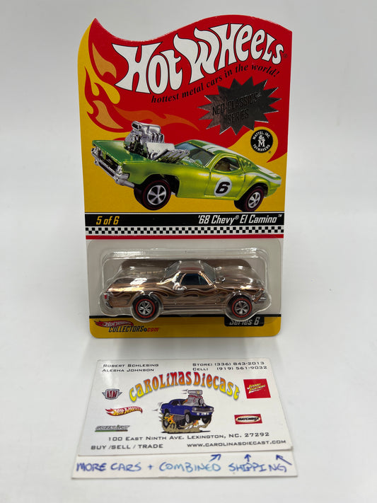 2007 Hot Wheels RLC Neo-Classics Series 6 #5 68 Chevy El Camino 7357/11000 W/Protector