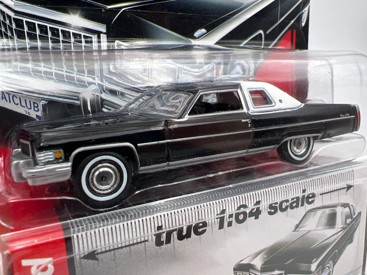 Auto World Land Yachts #6 1976 Cadillac Coupe DeVille Black