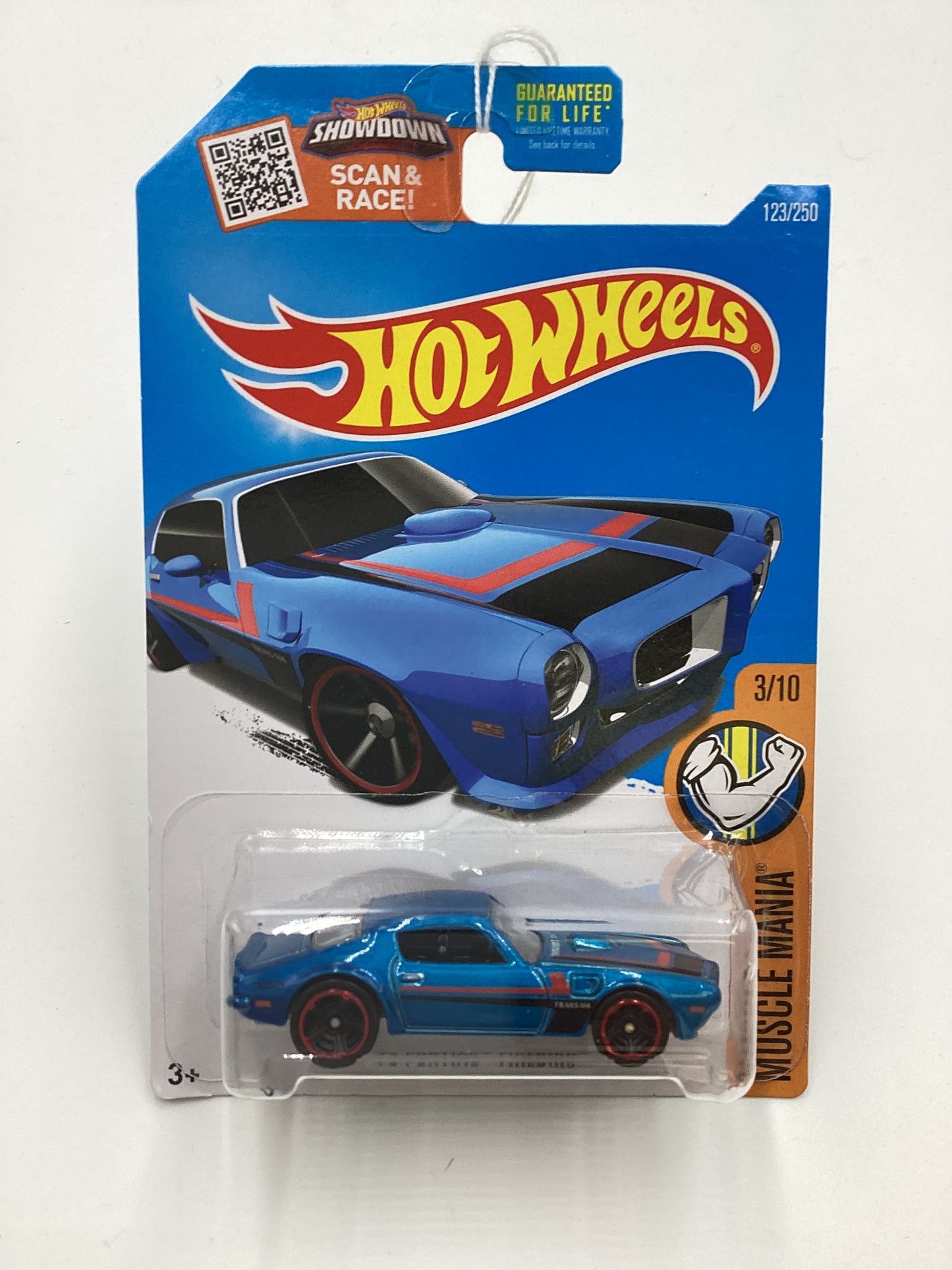 2016 Hot Wheels #123 73 Pontiac Firebird Blue 47F