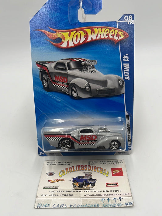 2010 Hot Wheels Performance ‘41 Willys Silver Walmart Exclusive 106/240 236F