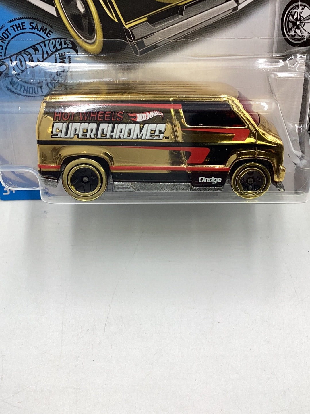 2019 Hot wheels #23 Custom 77 Dodge Van Gold Factory Sealed 43B