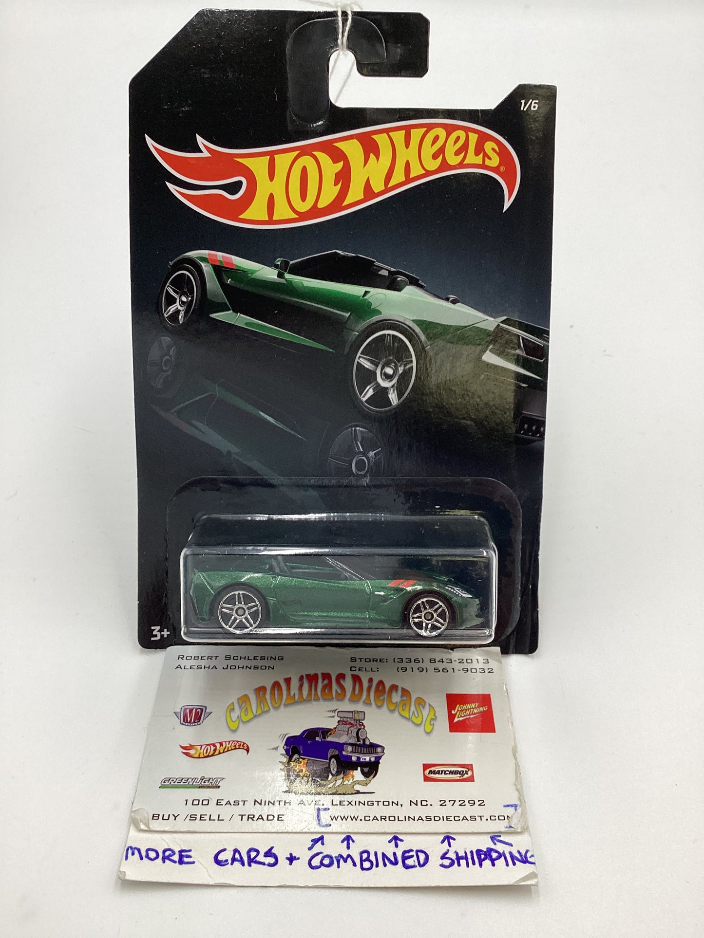 2019 Hot Wheels Exotics Series #1 14 Corvette Stingray *Bad Card* 156G