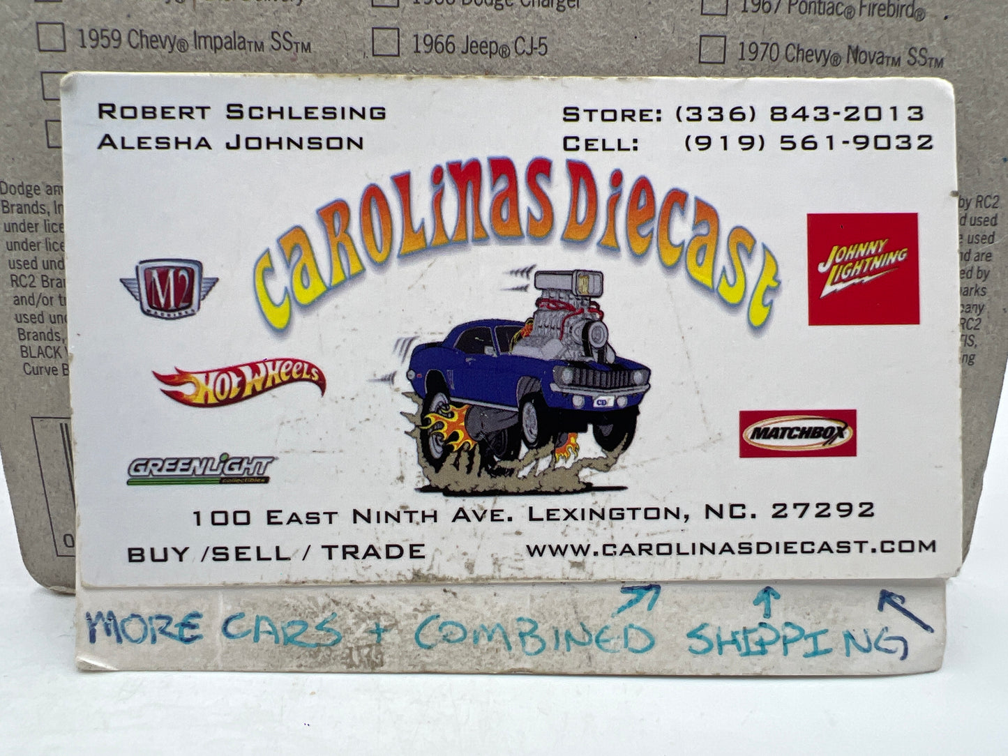 Johnny Lightning Small Card 1967 Chevy Camaro SS Police