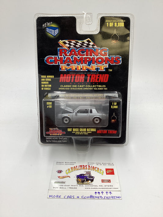 Racing Champions Mint Motor Trend Magazine 1987 Buick Grand National Silver