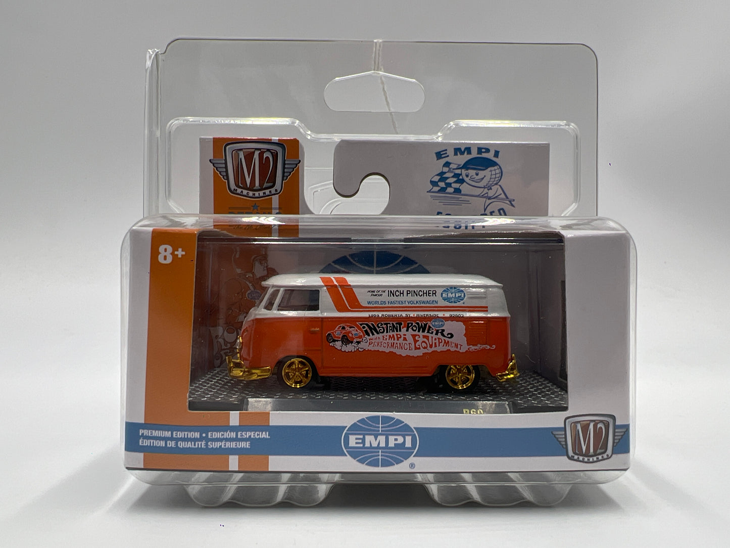 M2 Machines Empi CHASE 1960 VW Delivery Van USA Model R60 W/Protector