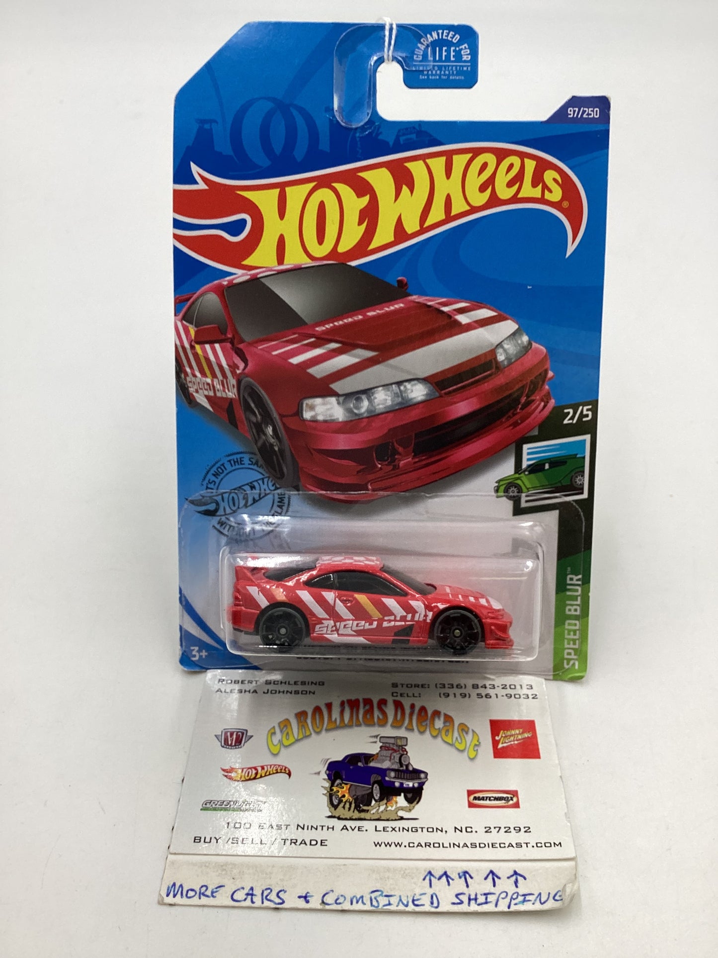 2020 Hot wheels #97 Red Custom 01 Acura Integra GSR 105H