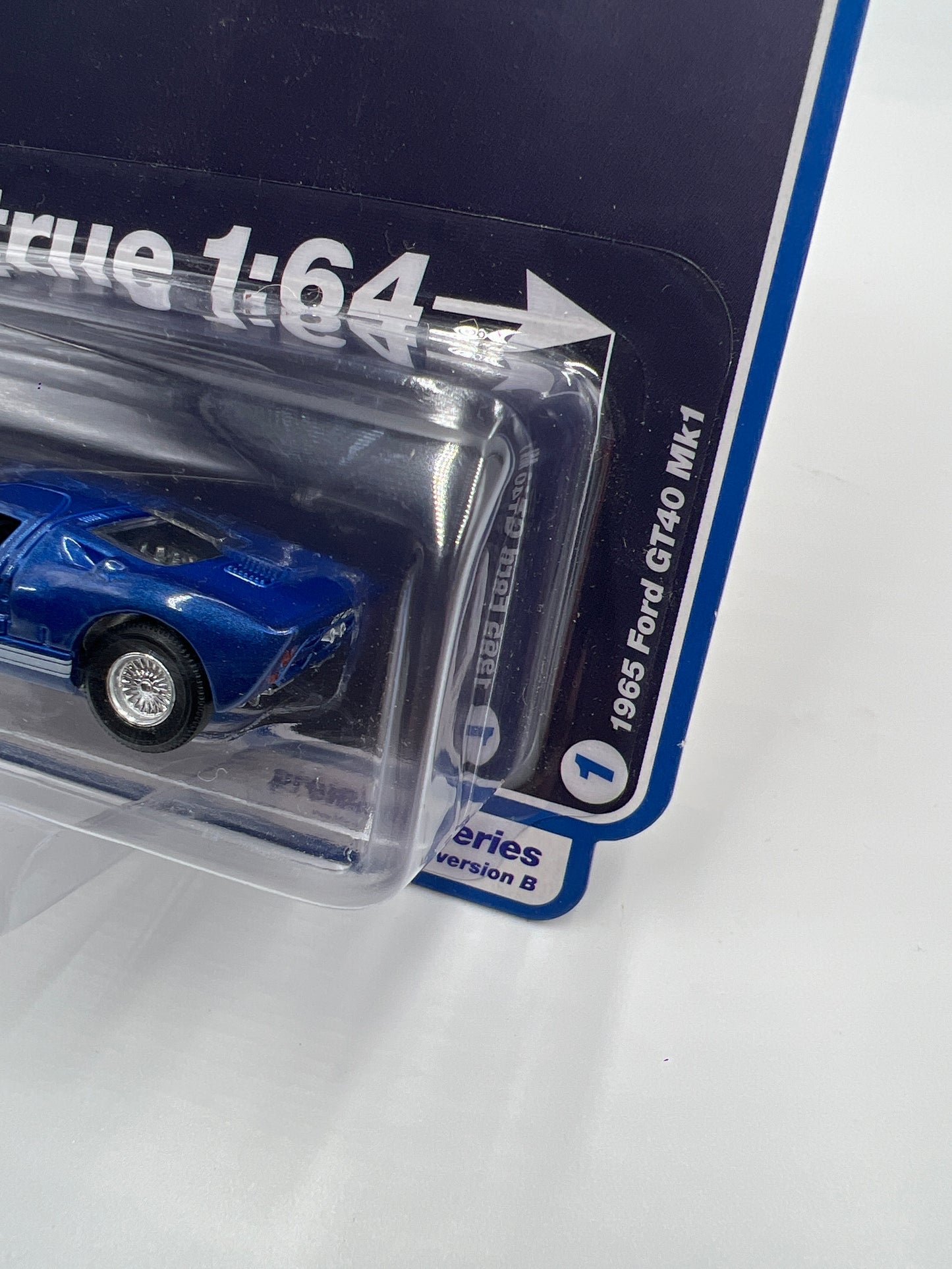 Auto World Vintage Muscle Release 3 Version B 1965 Ford GT40 Mk1 Metallic Blue 184A