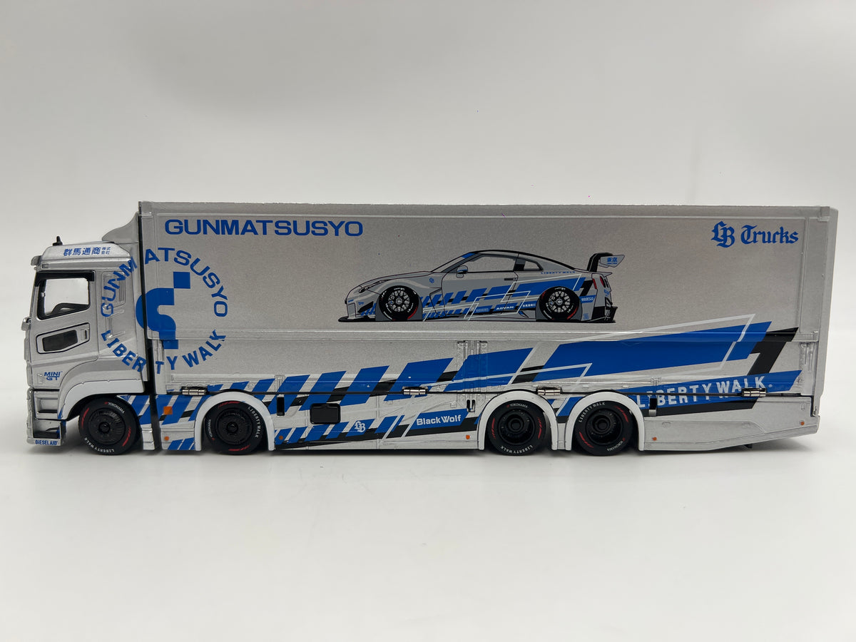 GCD 1/64 Scale Gunmatsusyo #635 LB Trucks Liberty Walk Mitsubishi Fuso Super Great