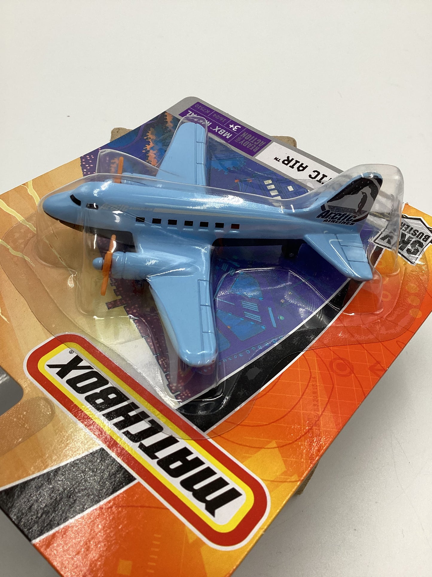 2007 Matchbox Skybusters K7510 Artic Air Light Blue 113D