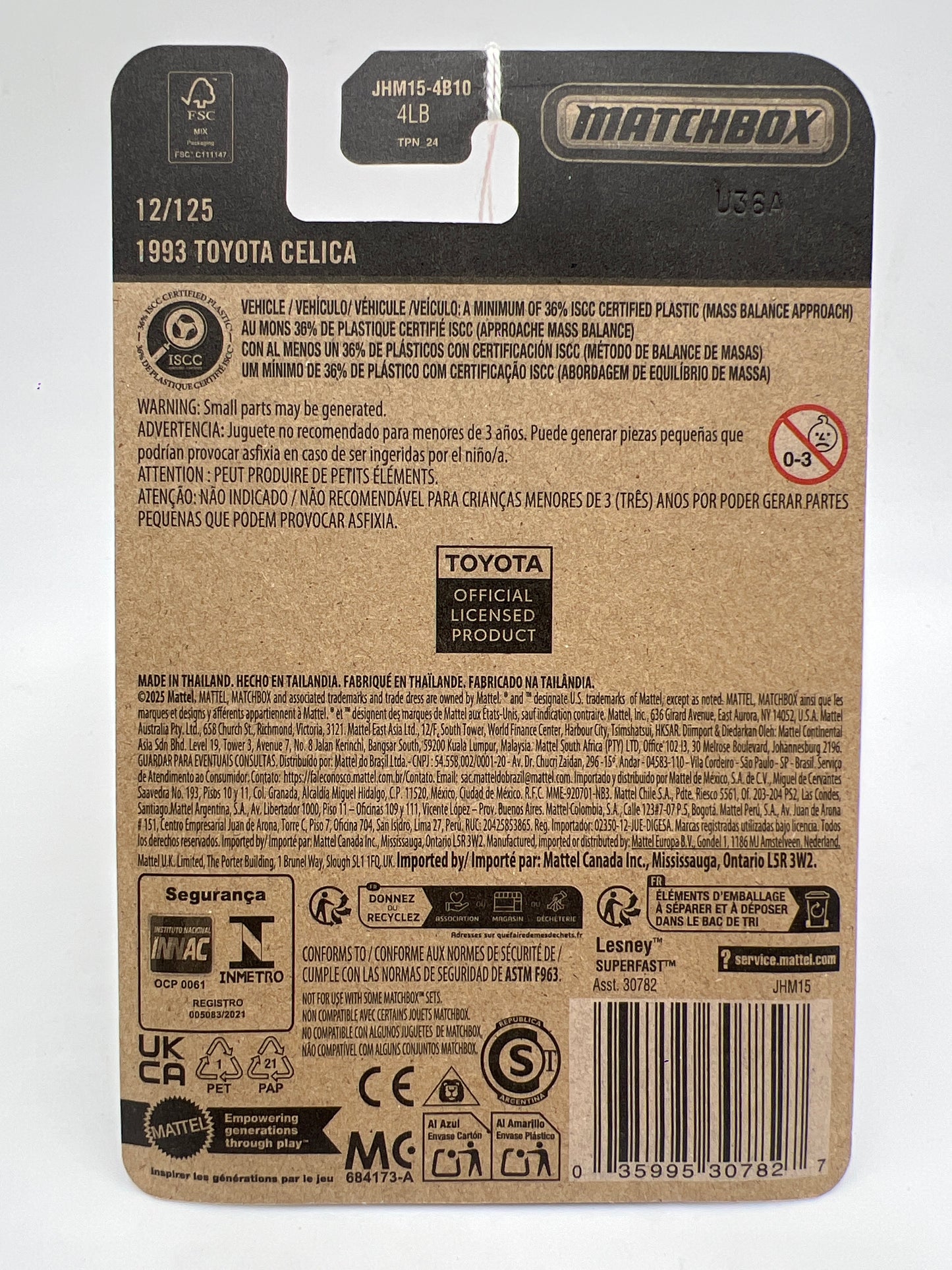 2026 Matchbox #12 1993 Toyota Celica Red