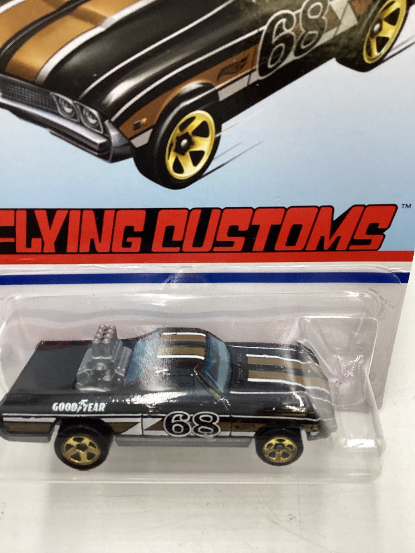 Hot Wheels Target Exclusive Flying Customs 68 El Camino Black 154G