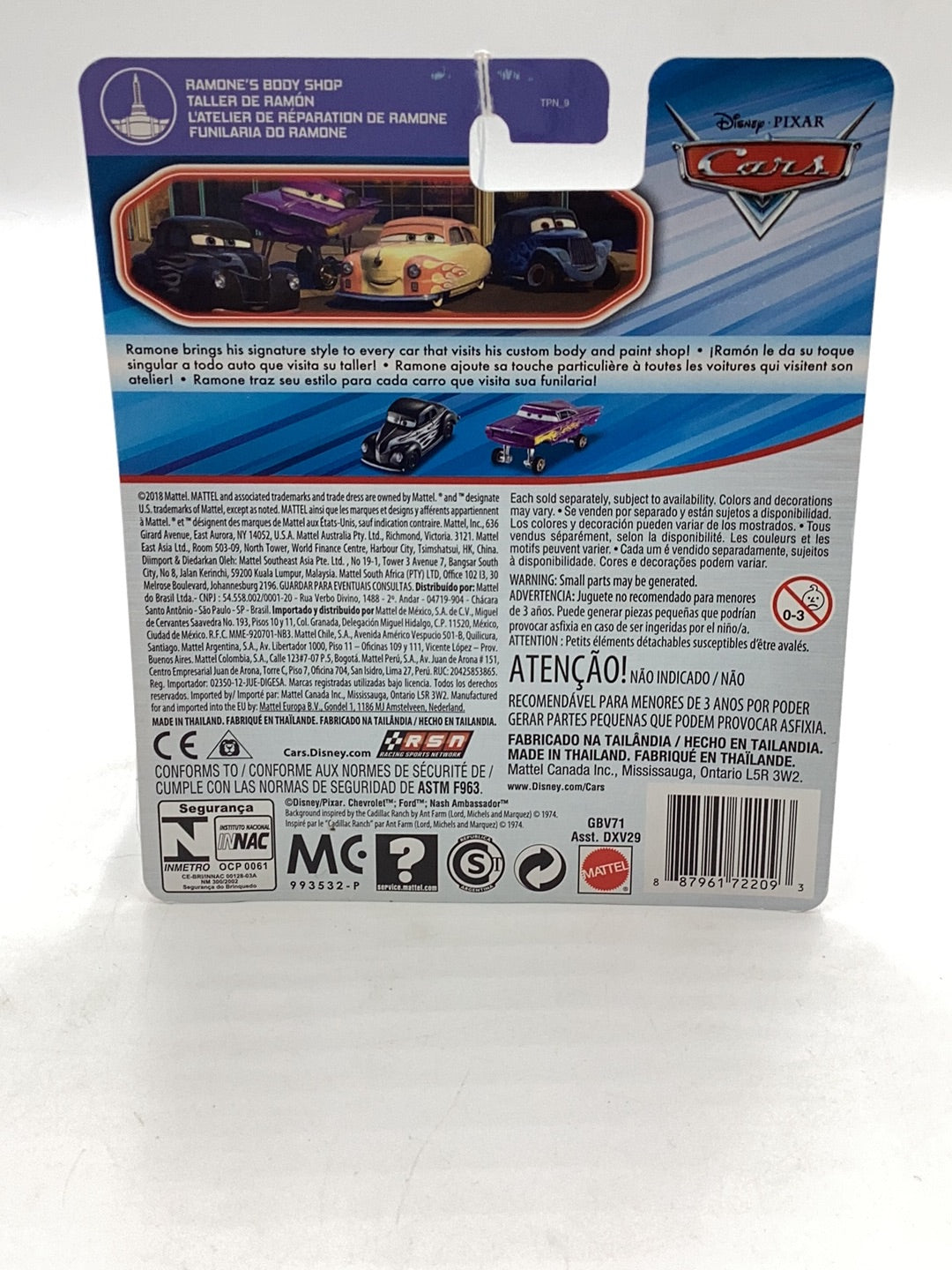Disney Pixar Cars Hot Rod Junior Moon 142F