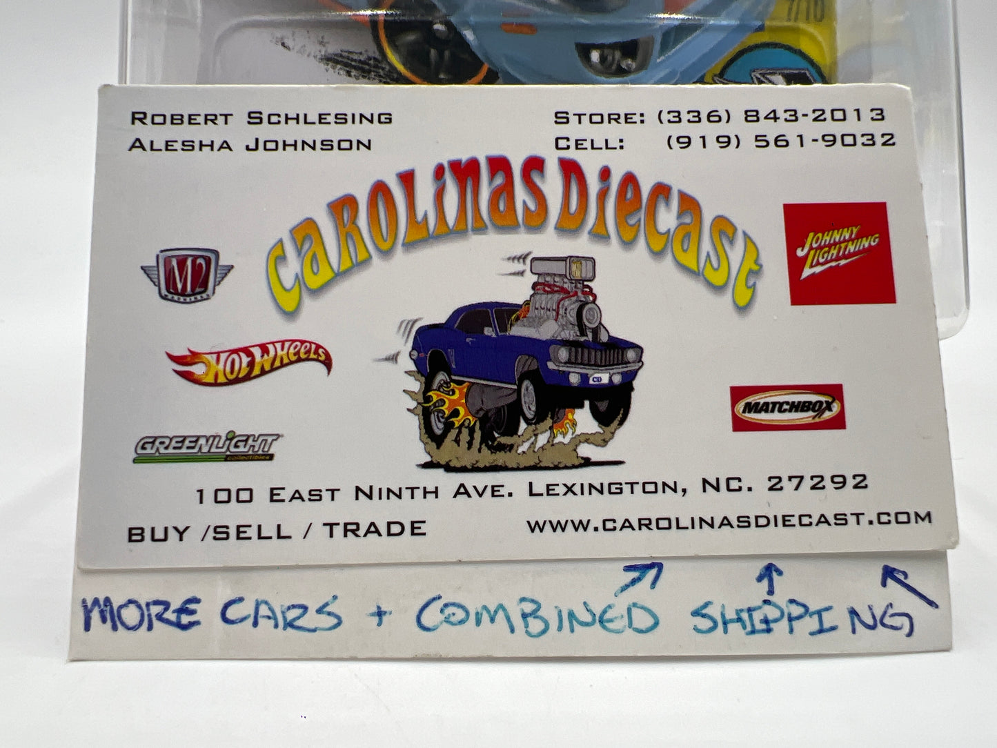 2016 Hot Wheels Target Exclusive Snowflake Card #182 Ford GT Gulf Blue W/Protector